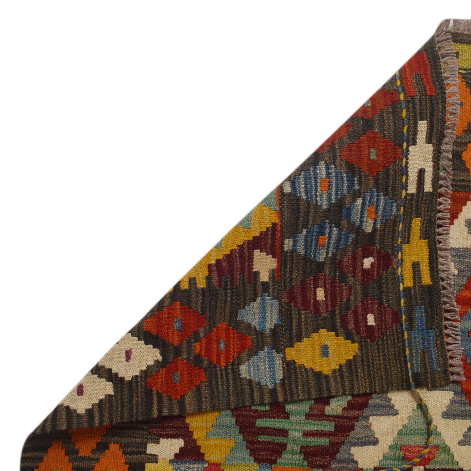 Handmade Vegetable Kilim 5' 8" x 8' 0" (ft) - No. W35526