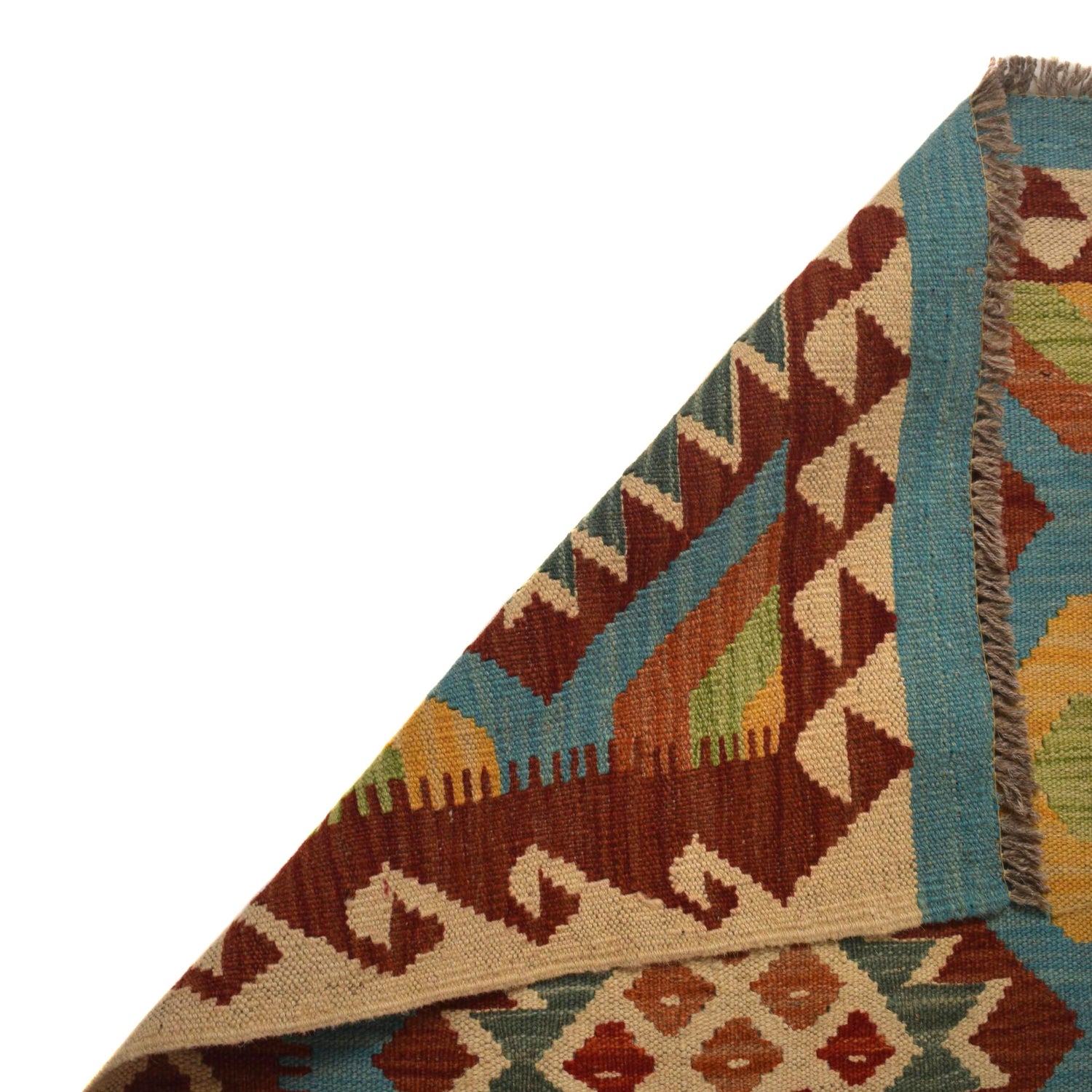 Vegetable Kelim Runner 2' 1" x 6' 4" (ft)- No. W35527