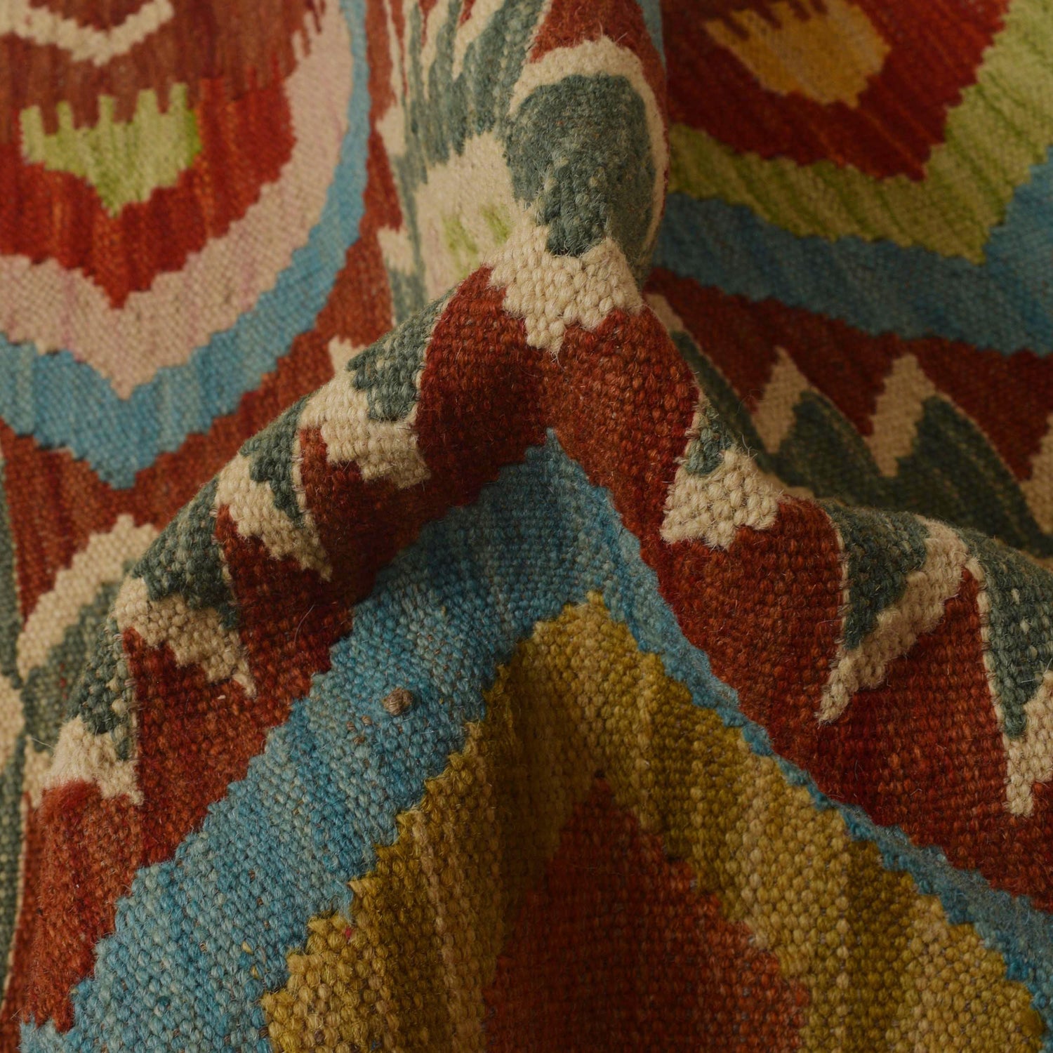 Vegetable Kelim Runner 2' 1" x 6' 4" (ft)- No. W35527