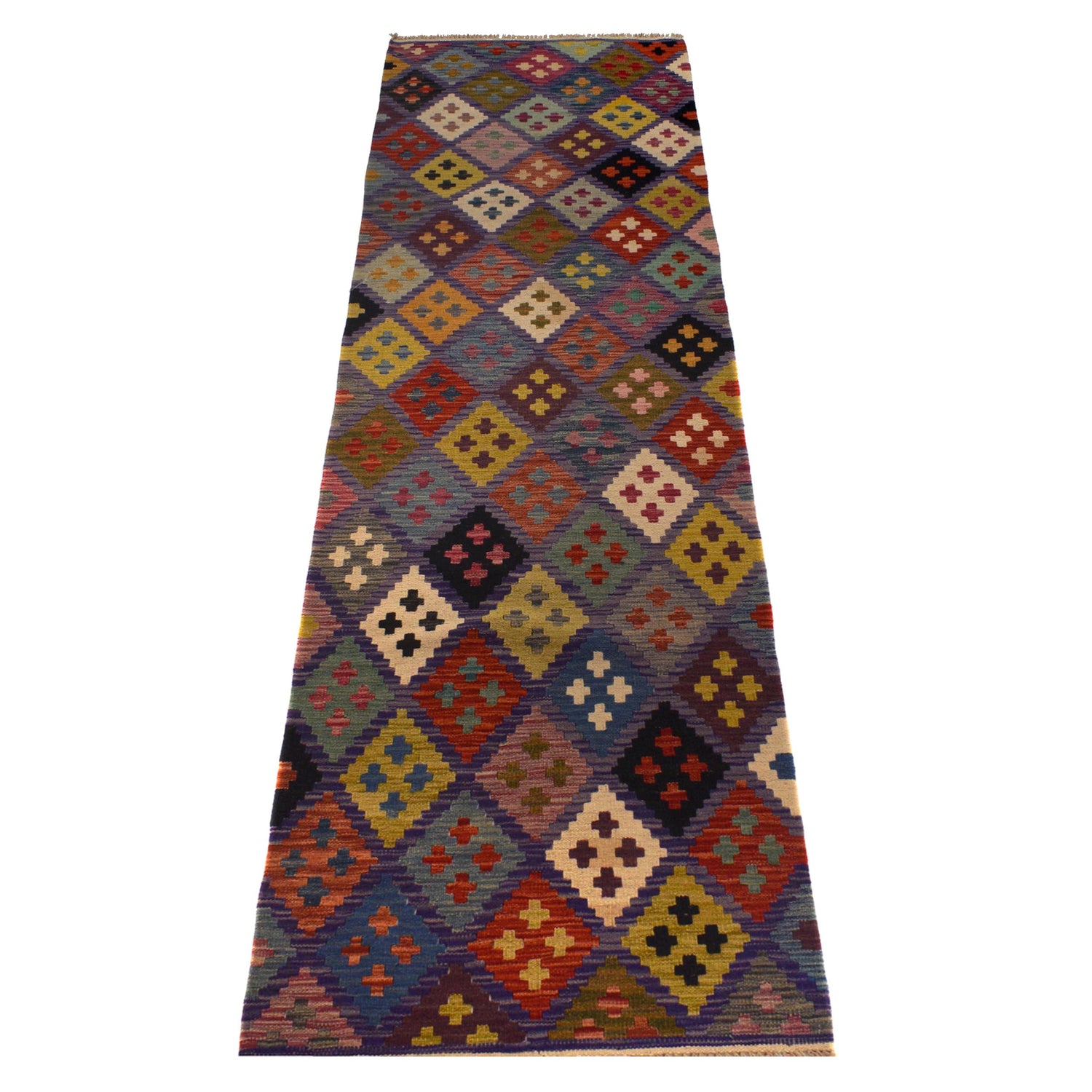 Vegetable Kelim Runner 2' 9" x 9' 11" (ft) - No. W35530