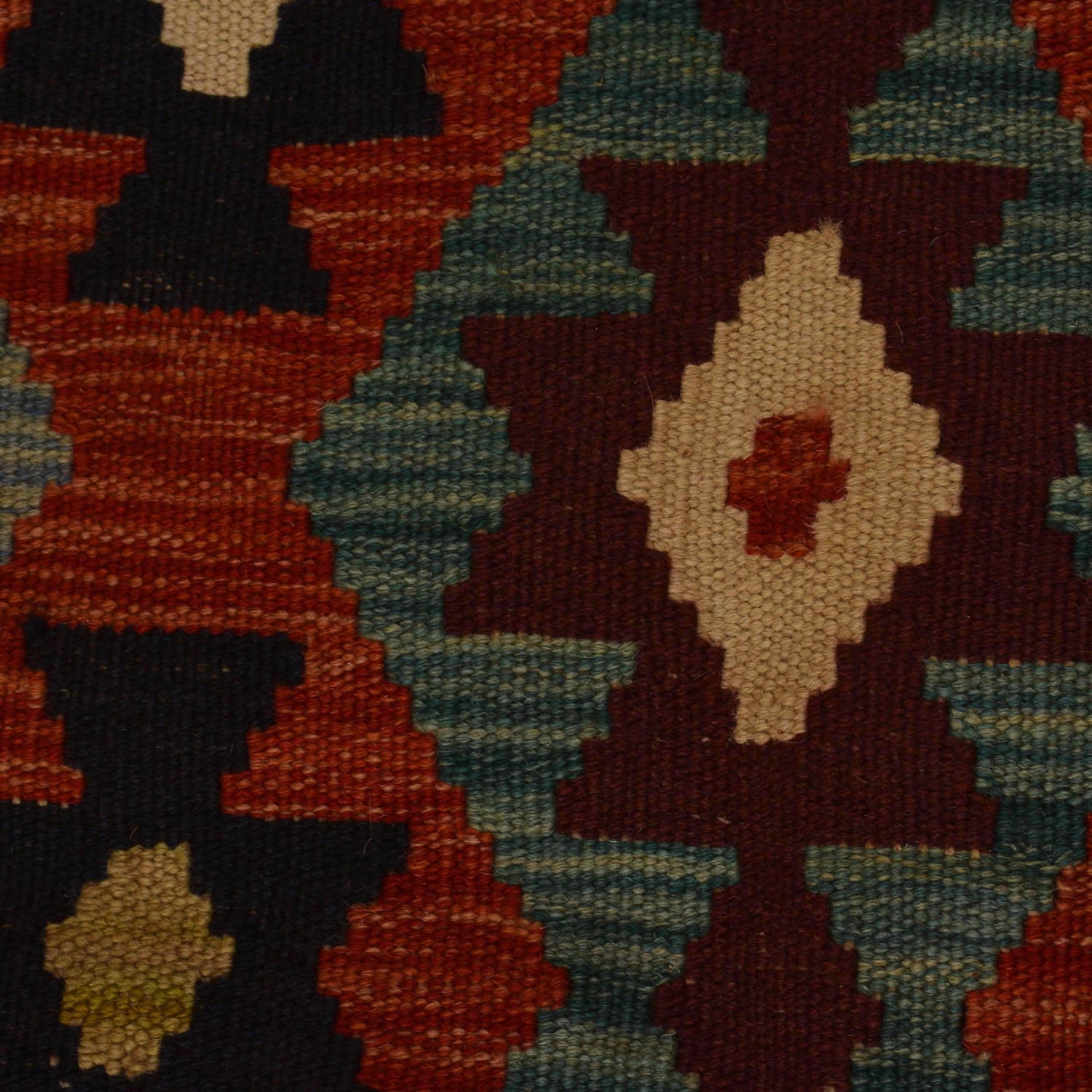 Handmade Vegetable Kelim 4' 11" x 6' 10" (ft) - No. W35531