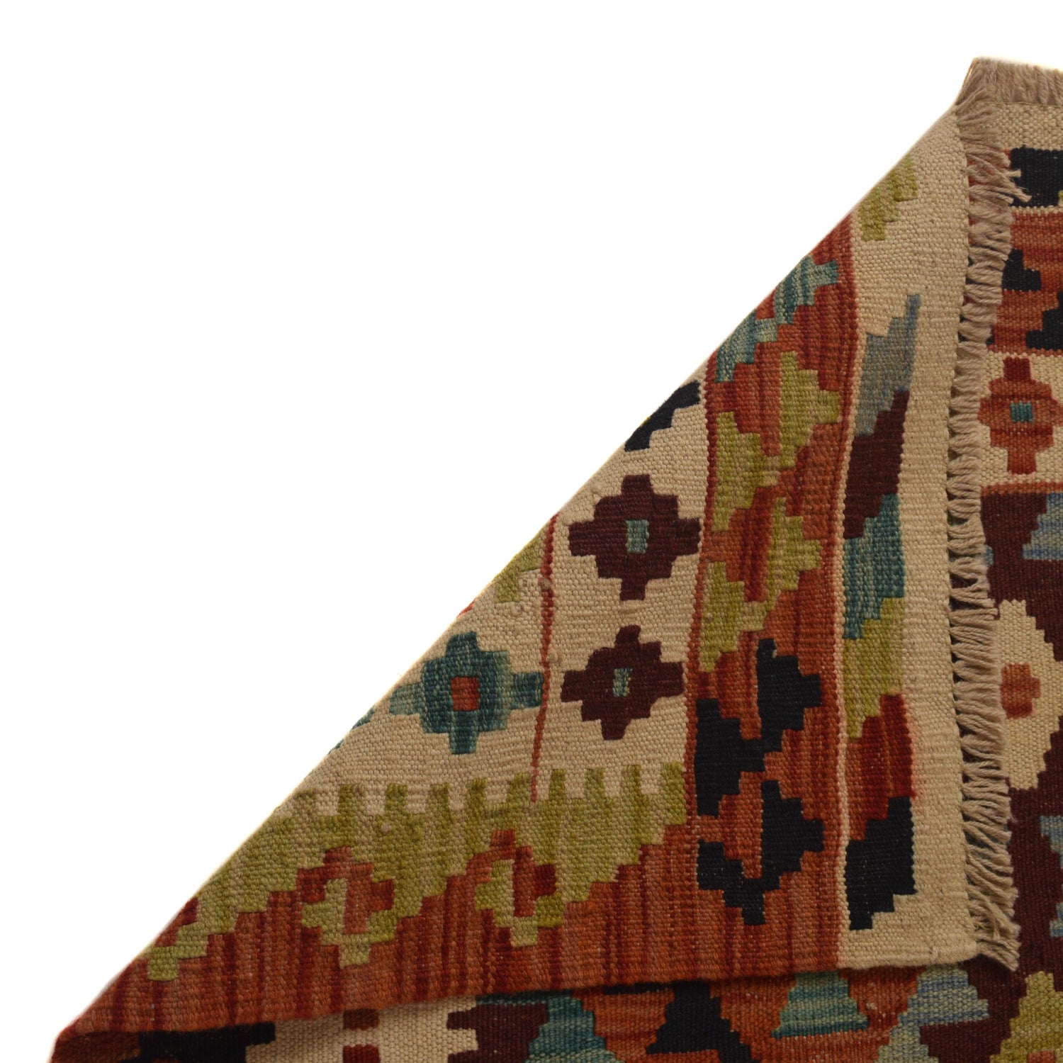 Handmade Vegetable Kelim 4' 11" x 6' 10" (ft) - No. W35531