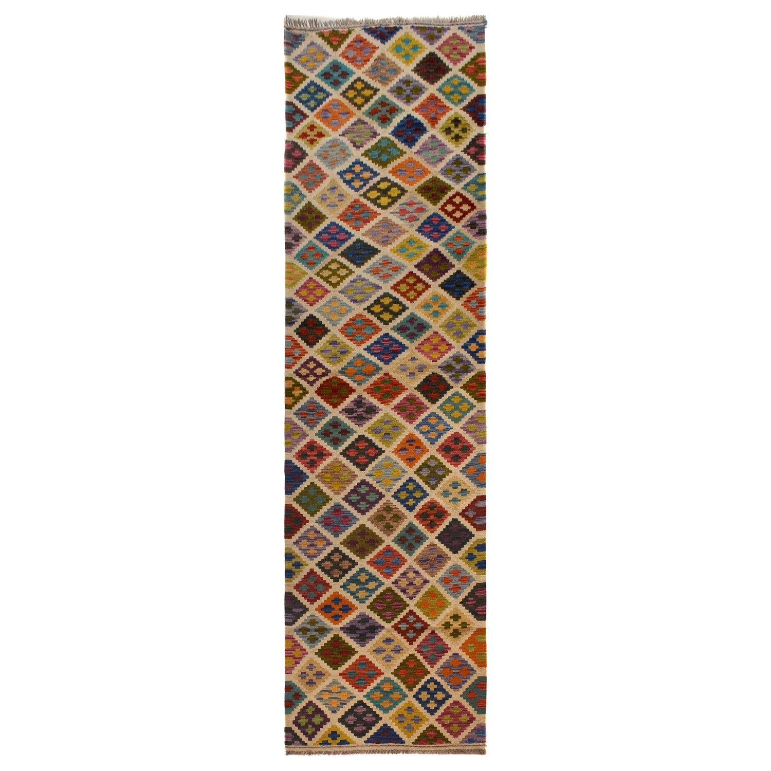 Vegetable Kilim Runner 2' 5" x 9' 9" (ft) - No. W35532