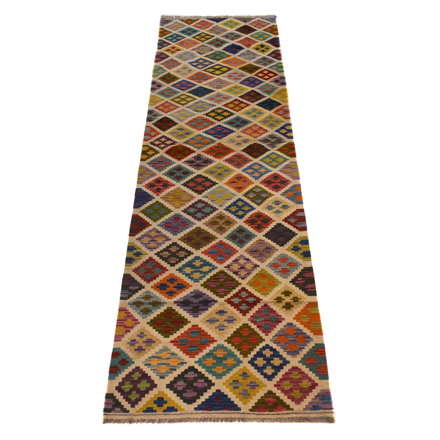 Vegetable Kilim Runner 2' 5" x 9' 9" (ft) - No. W35532