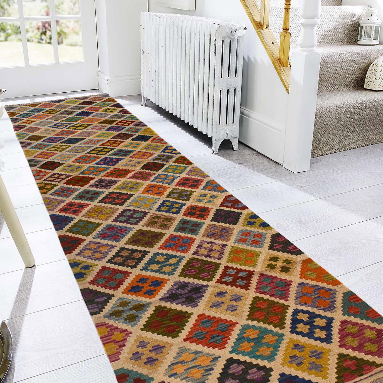 Vegetable Kilim Runner 2' 5" x 9' 9" (ft) - No. W35532