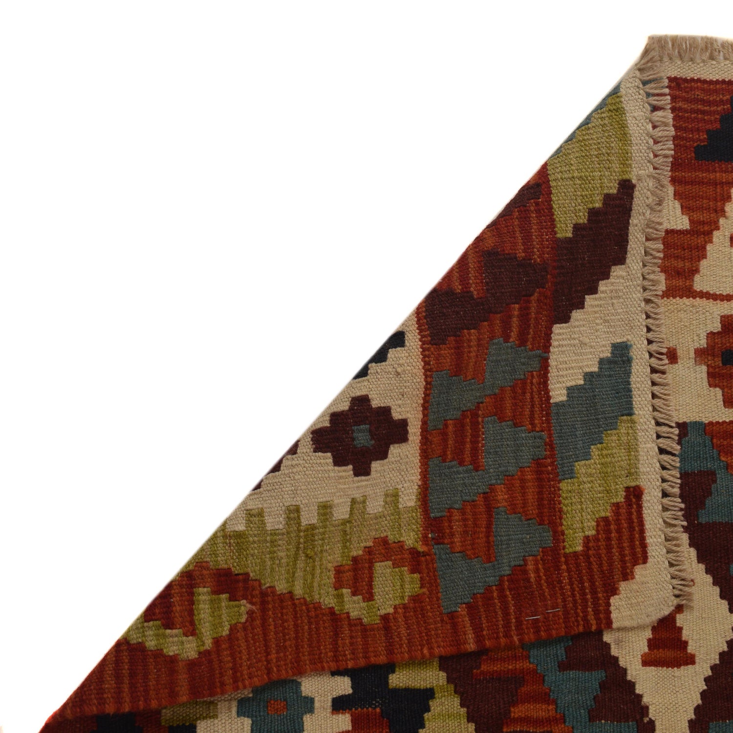 Handmade Vegetable Kilim 4' 10" x 6' 11" (ft) - No. W35533