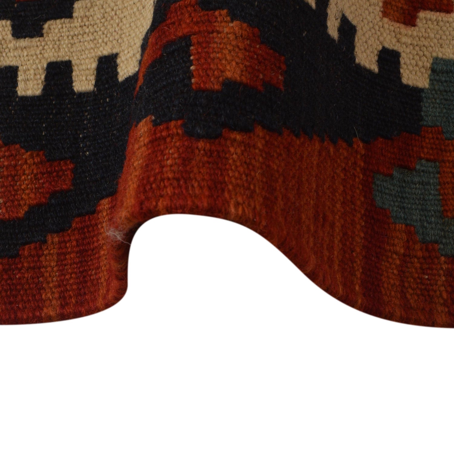 Handmade Vegetable Kilim 4' 10" x 6' 11" (ft) - No. W35533