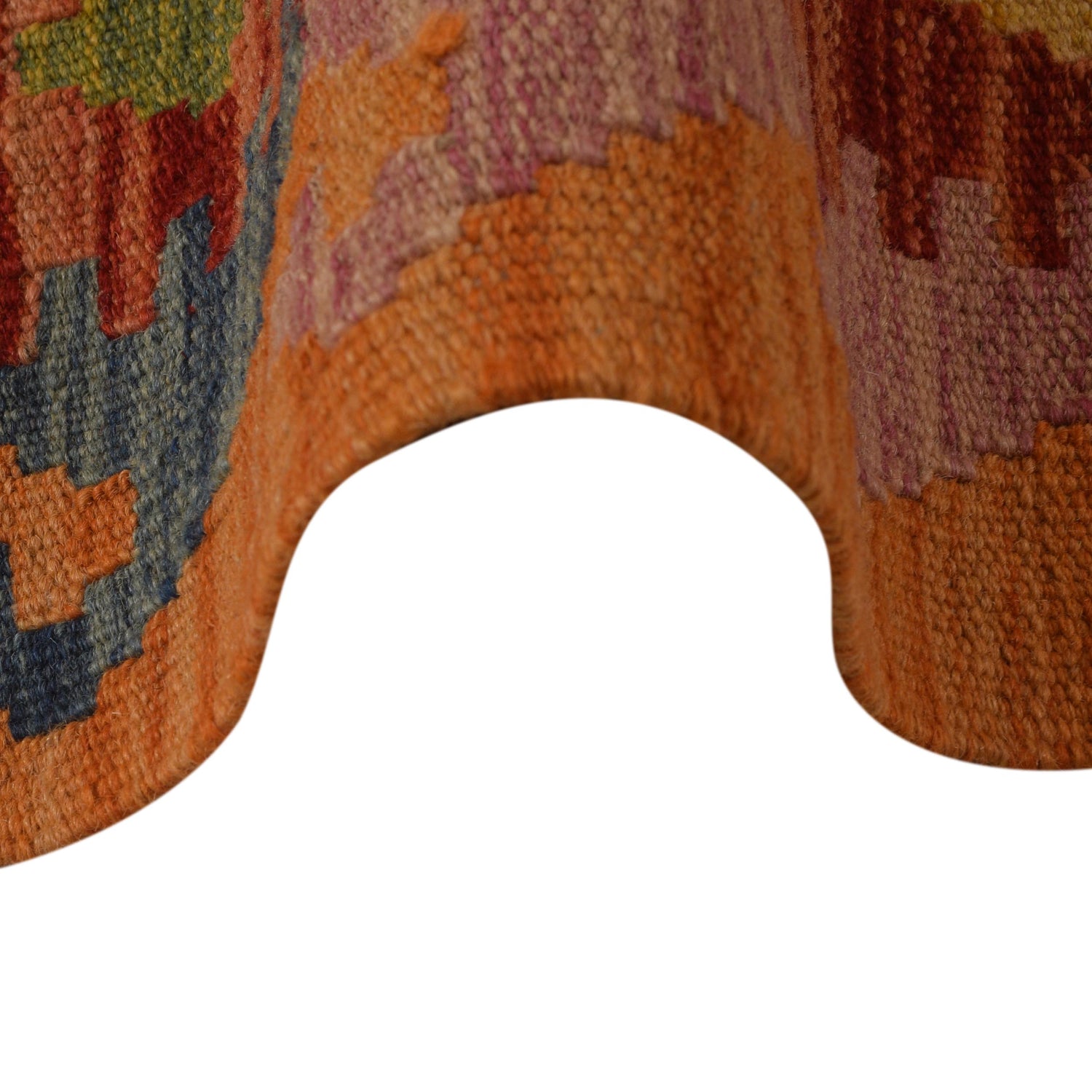 Handmade Vegetable Kelim 5' 1" x 6' 1" (ft) - No. W35536