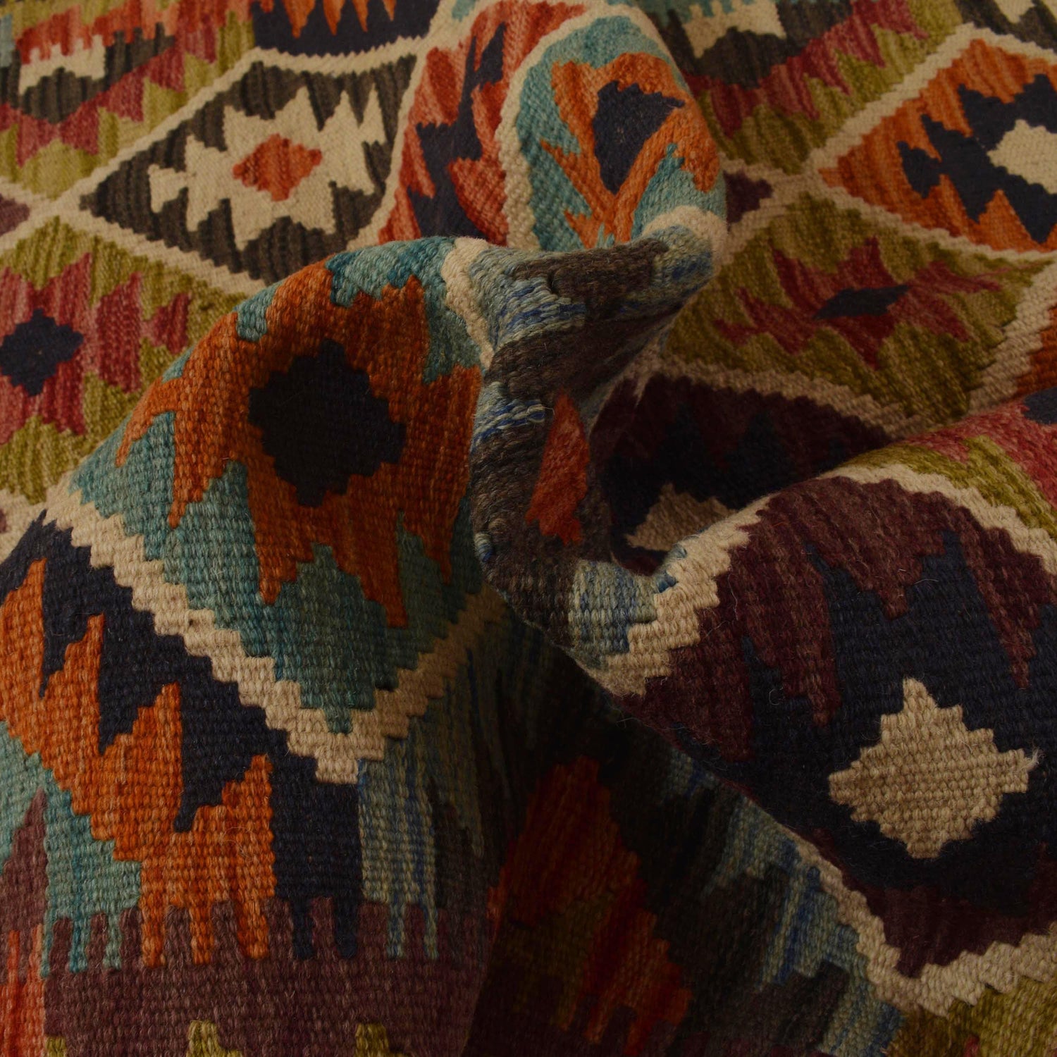 Handmade Vegetable Kilim 3' 4"  x 5' 0" (ft) - No. W35542