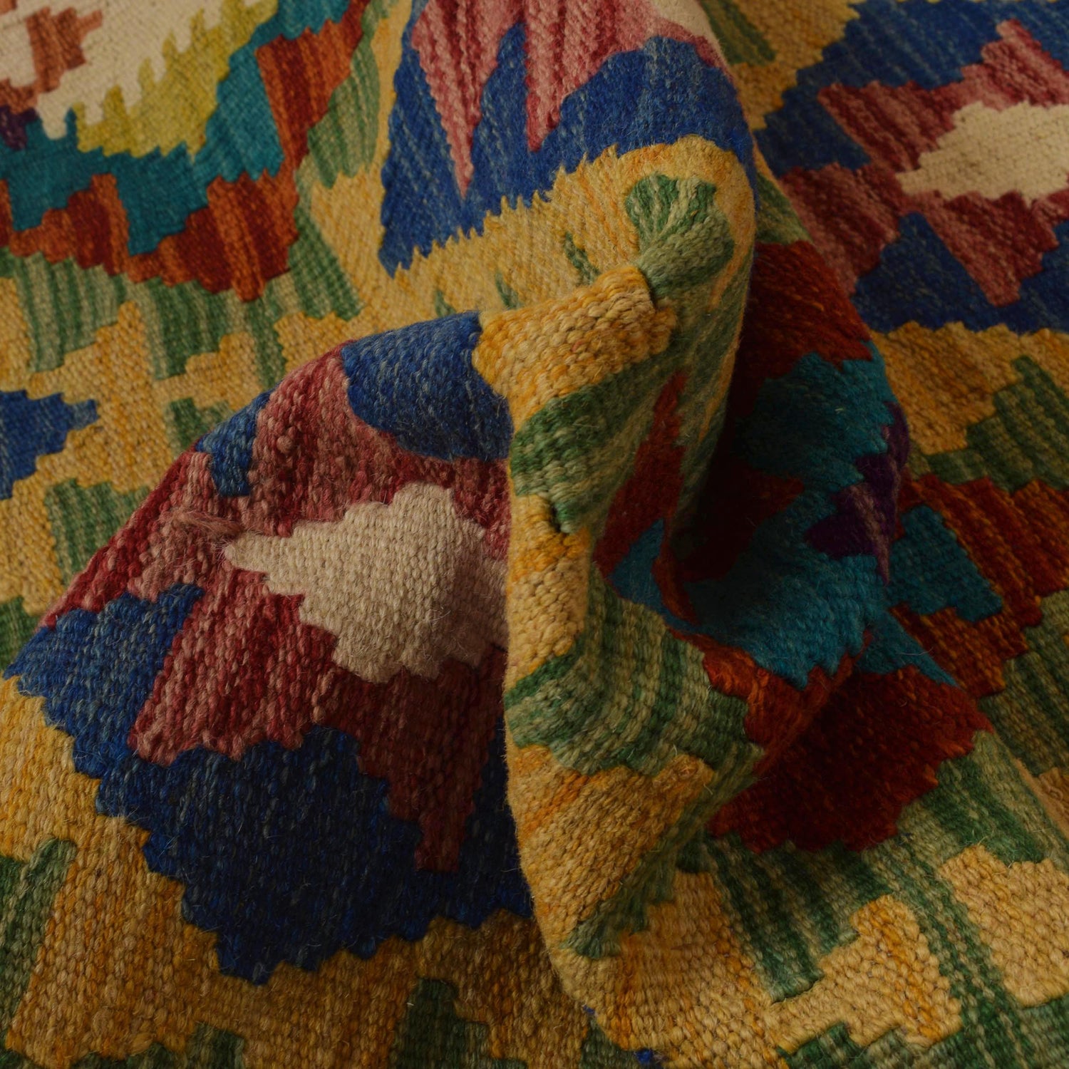 Vegetable Kilim Runner 2' 4" x 6' 8" (ft)- No. W35543