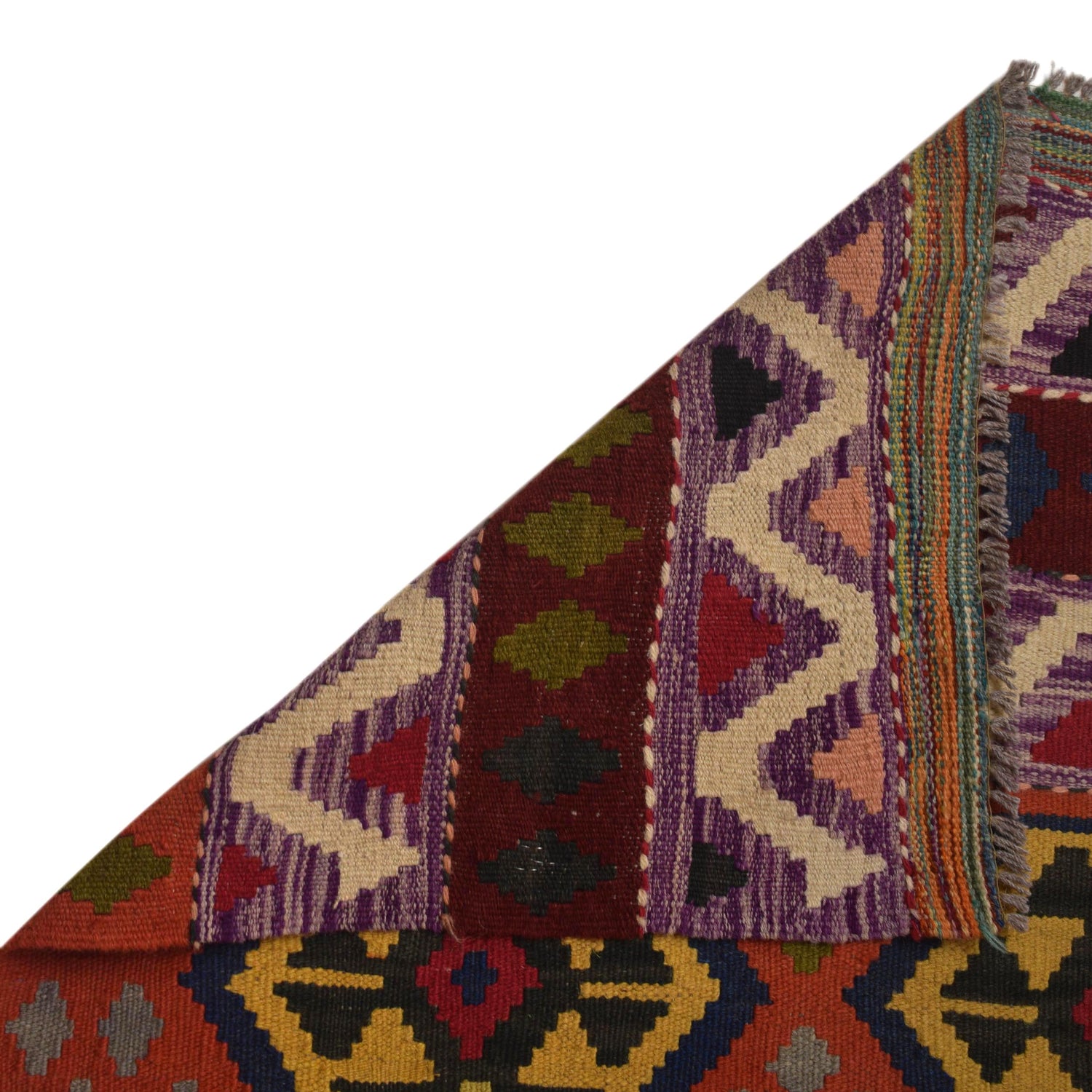 Handmade Vegetable Kilim 9' 9" x 13' 3" (ft) - No. W35579
