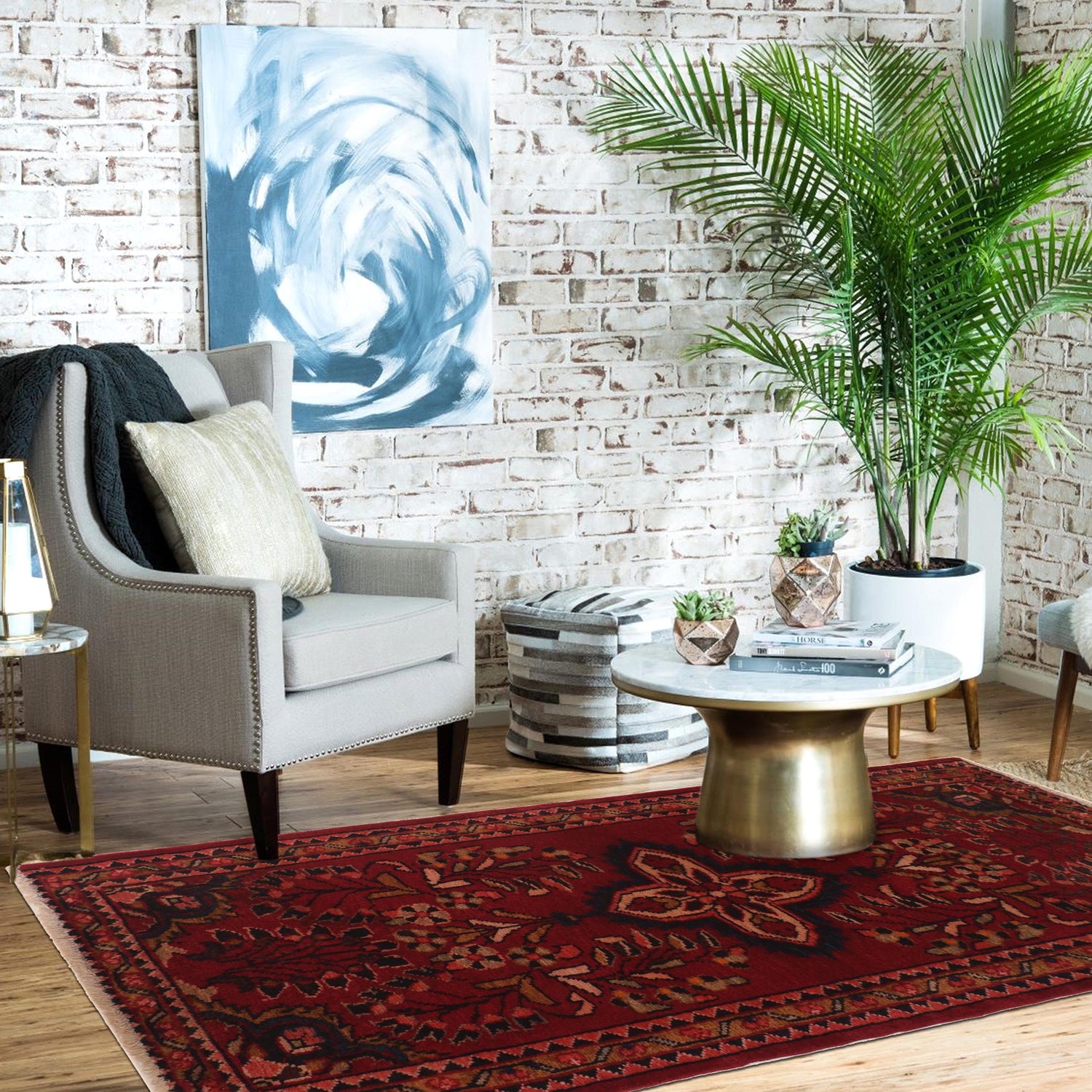 Baluch Small Size Rug 2' 4" x 4' 3" (ft) - No. W35580