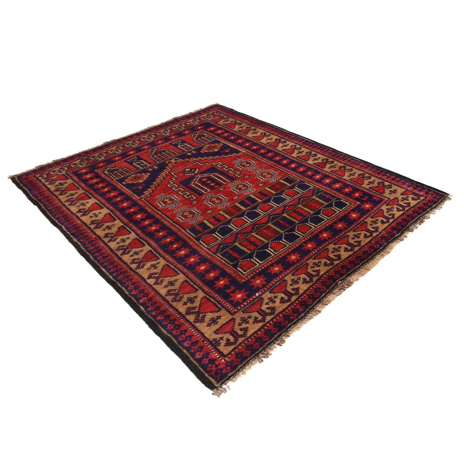 Small Prayer Rug 2' 11" x 3' 10" (ft) - No. W35581