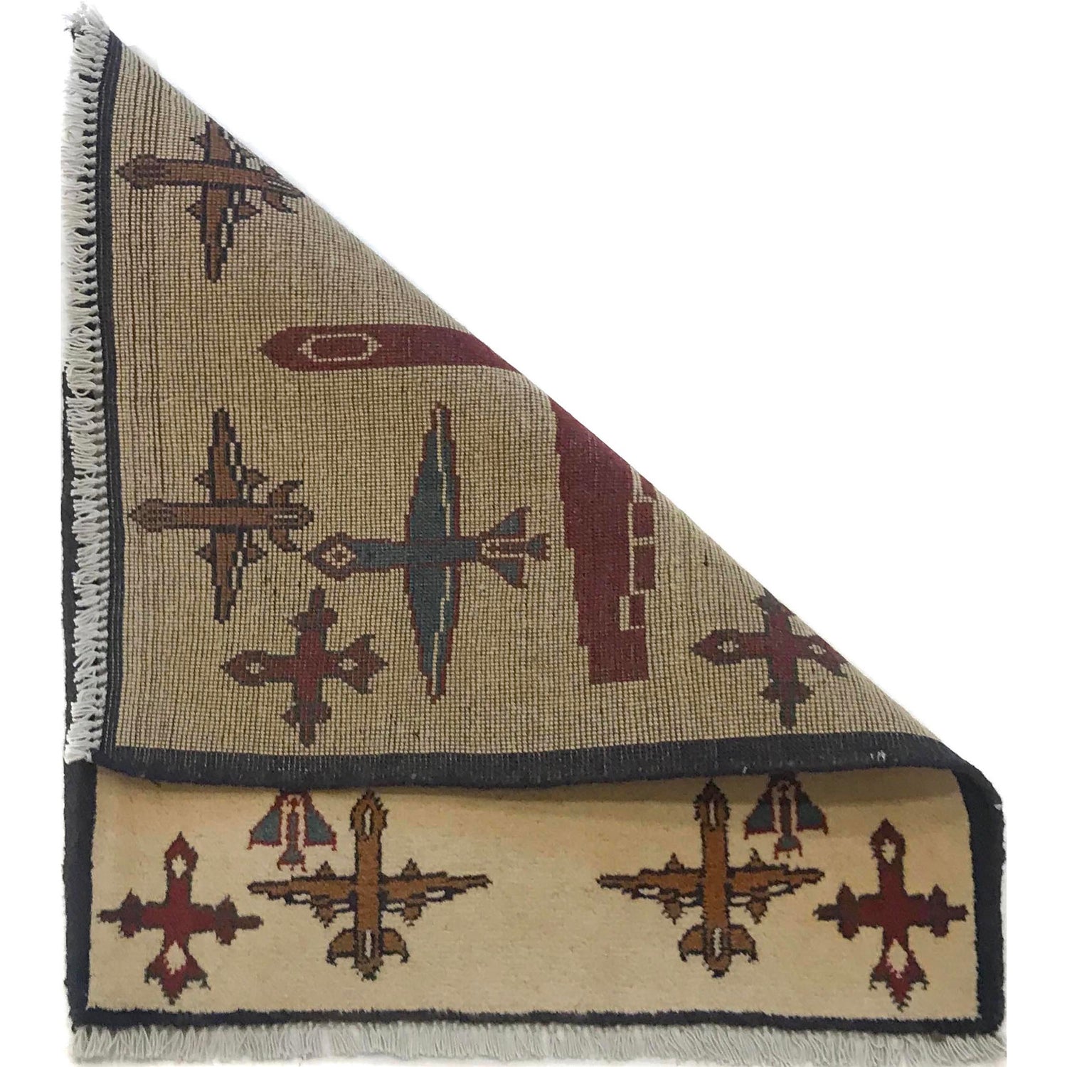 Handmade War Rug 2' 1" x 2' 5" (ft) - No. W35582