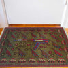 Green Color War Rug 2' 1" x 3' 2" (ft) - No. W35583