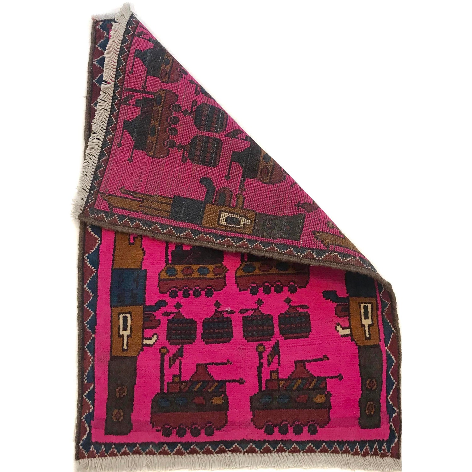 Handmade War Rug 2' 0" x 2' 11" (ft) - No. W35587