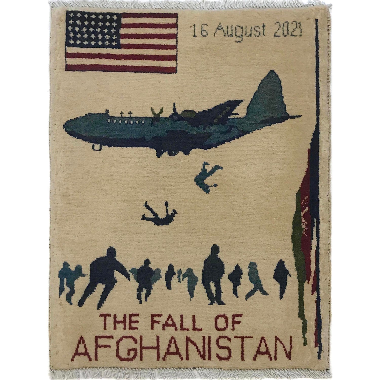 Hand Knotted War Rug 2' 1" x 2' 11" (ft) - No. W35589