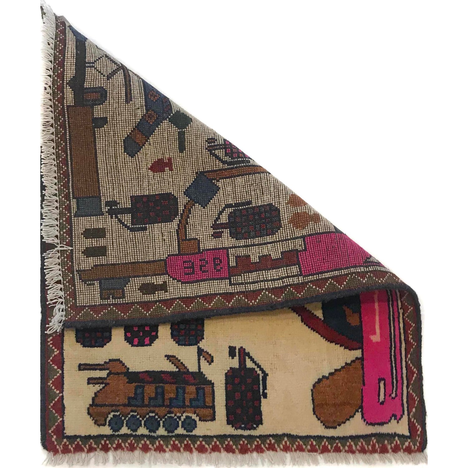 War Rug 2' 1" x 2' 6" (ft) - No. W35590