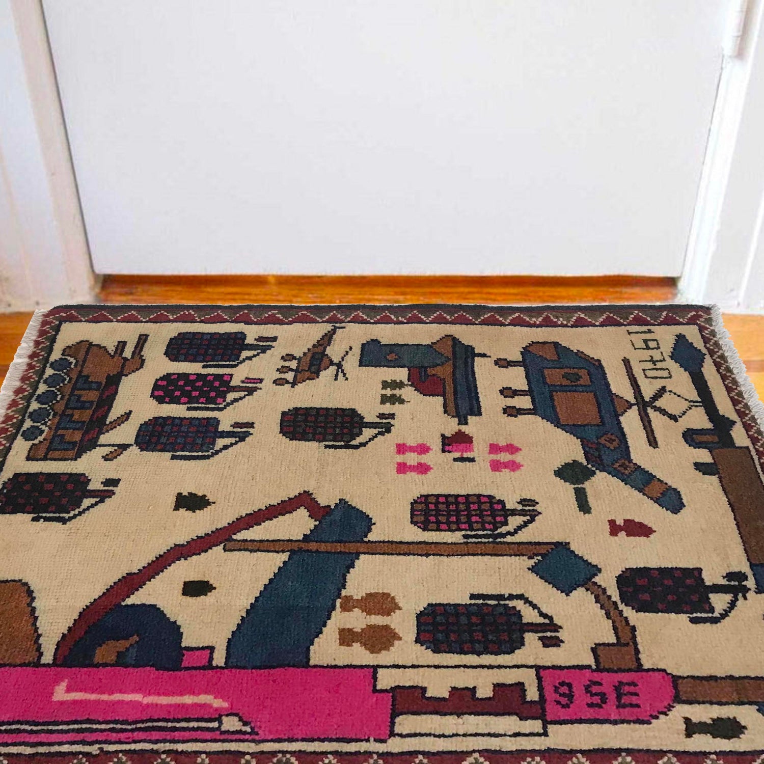 War Rug 2' 1" x 2' 6" (ft) - No. W35590