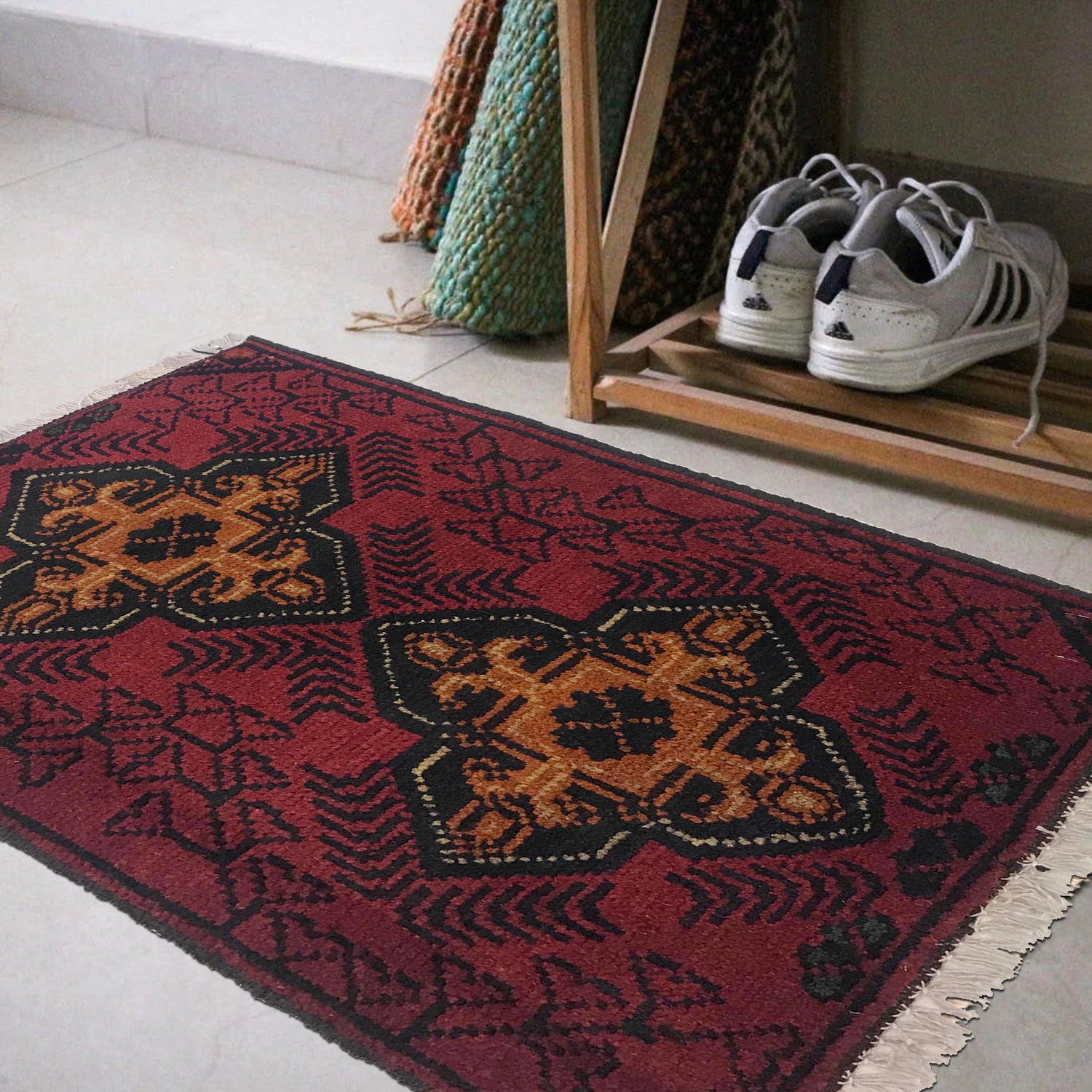 Handmade Doormats 1' 5" x 2' 0" (ft) - No. W35603