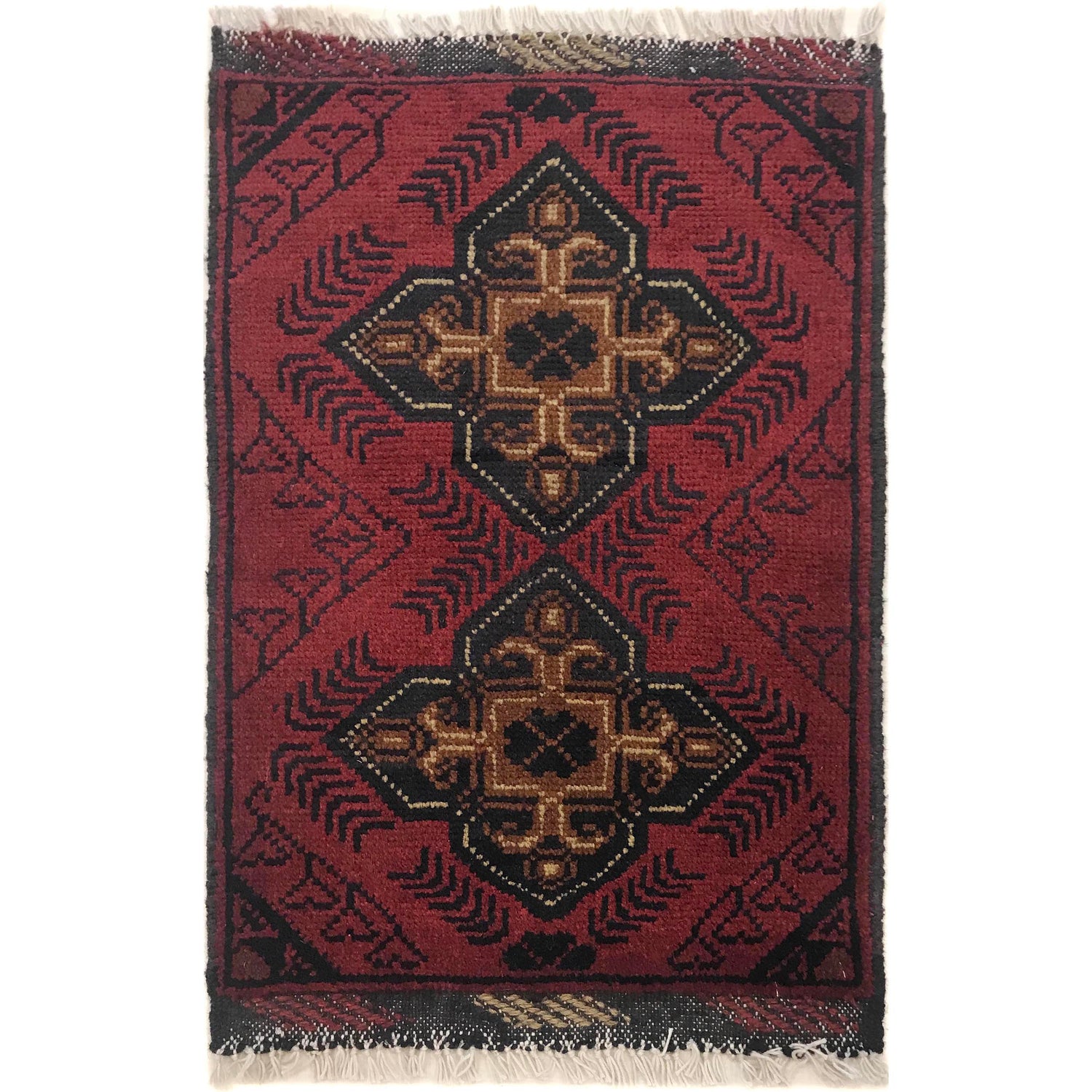 Handmade Floor Mat 1' 5" x 2' 3" (ft) - No. W35605