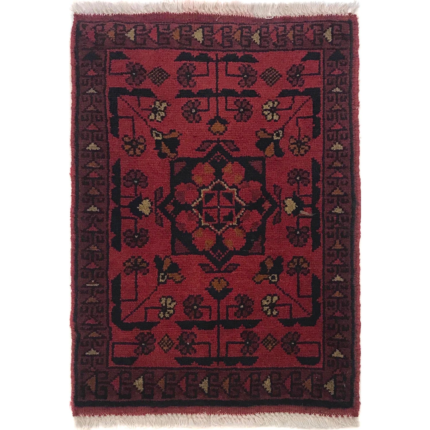 Handmade Foot Mat 1' 6" x 2' 0" (ft) - No. W35613