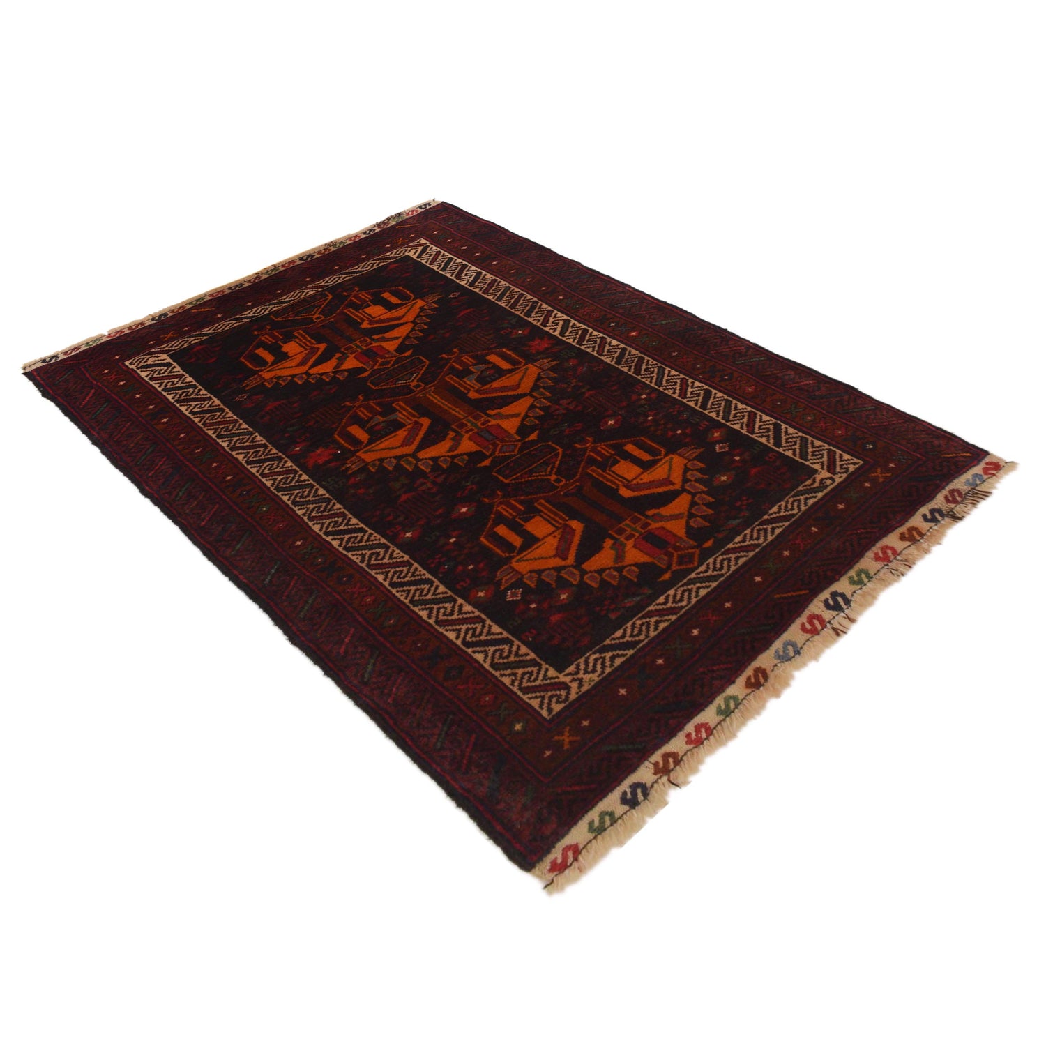Tribal Baloch Rug 2' 9" x 4' 7" (ft) - No. W35619