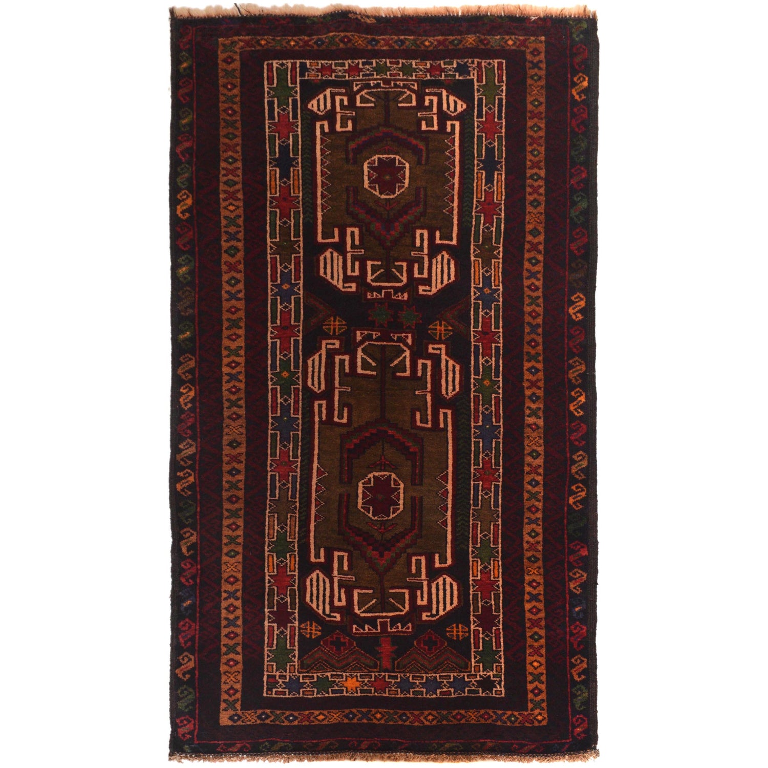 Handmade Baluchi Rug 2' 8" x 4' 10" (ft) -No W35624