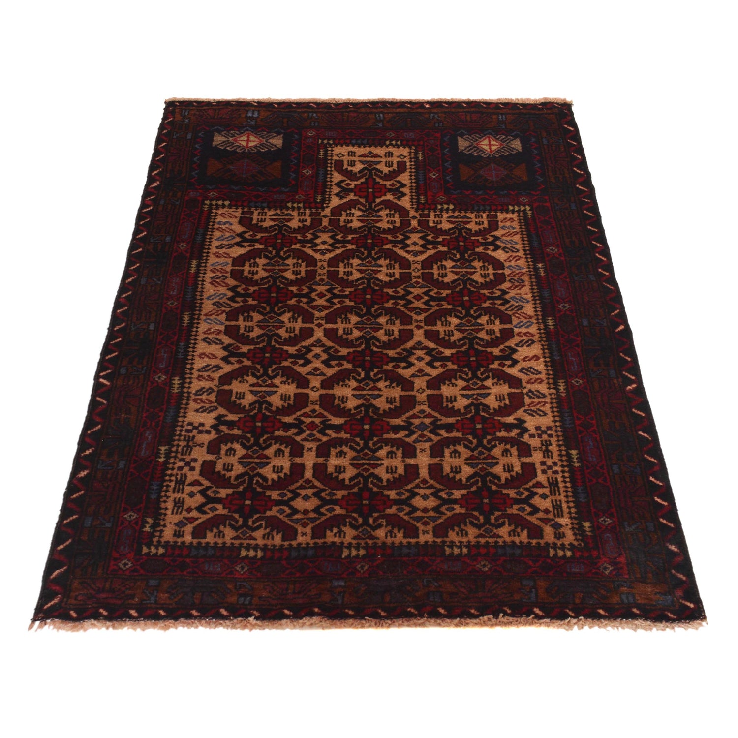 Handmade Prayer Rug 2' 9" x 3' 9" (ft) - No. W35626
