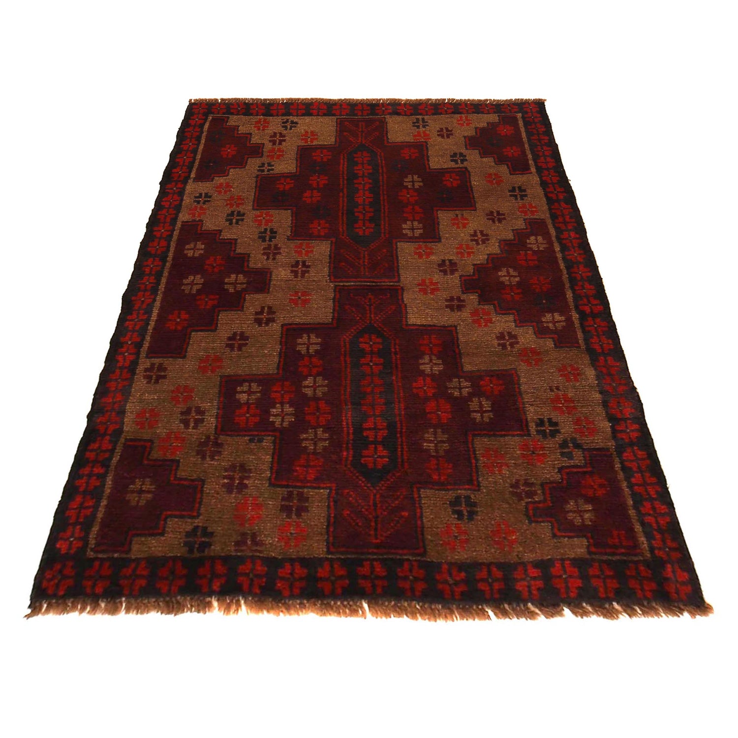 Traditional Baloch Rug 3' 0" x 4' 5" (ft) - No. W35775