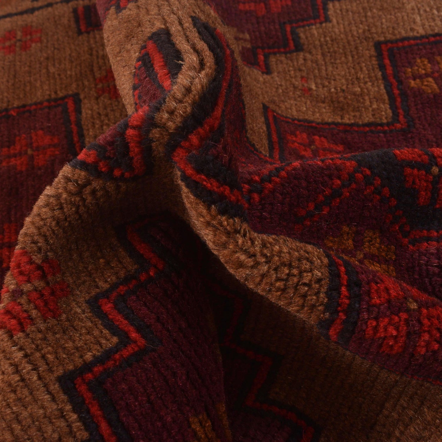 Brown Color Baluchi Rug 2' 11" x 4' 5" (ft) - No. W35777