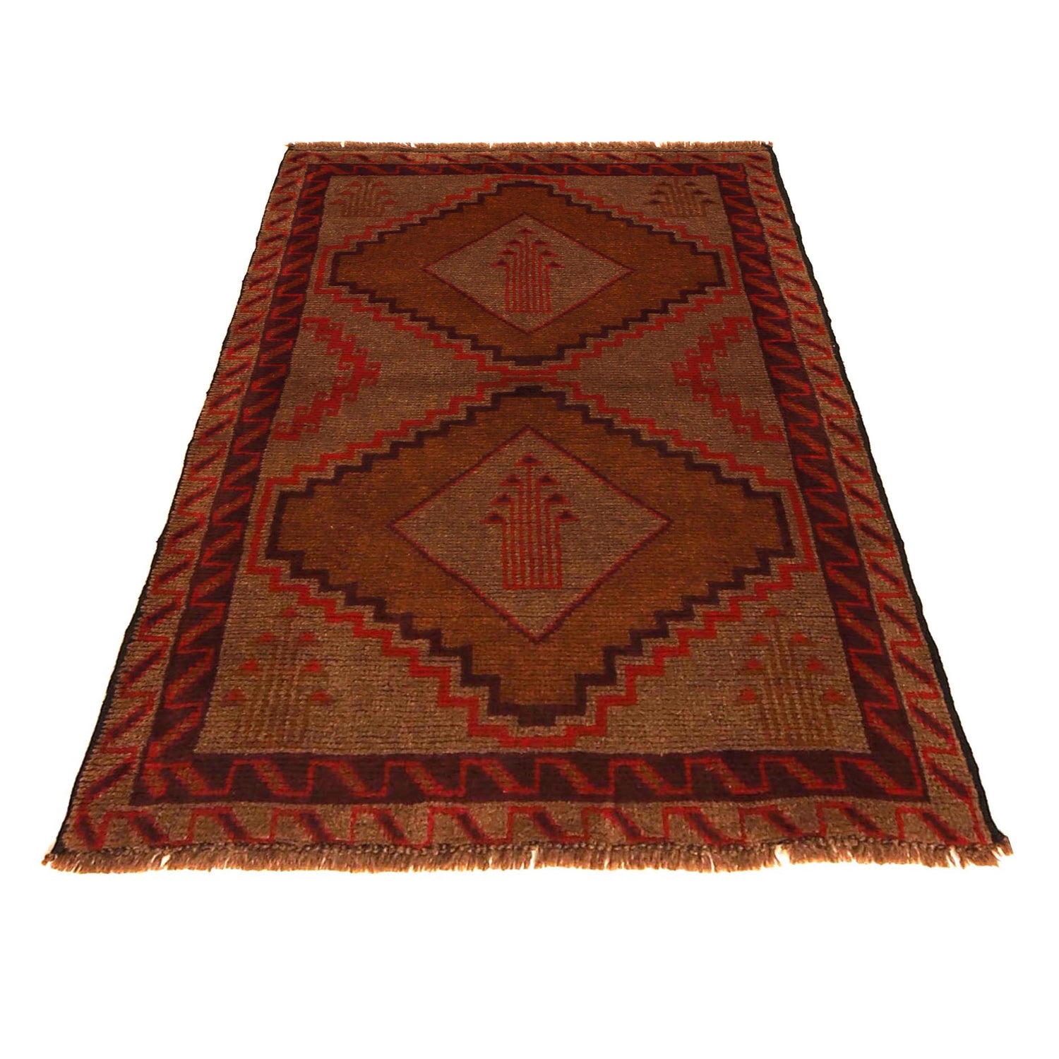 Hand Knotted Baluchi Rug 2' 9" x 4' 4" (ft) - No. W35788