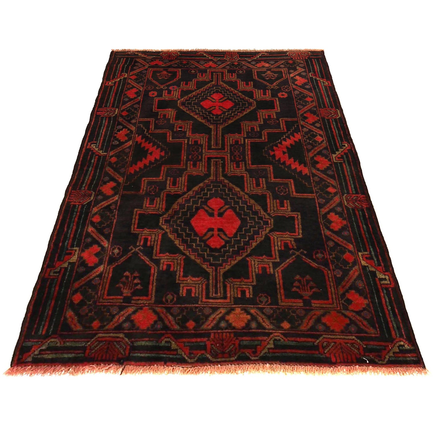 Multi Color Baluchi Rug 2' 11" x 4' 10" (ft) -No W35801