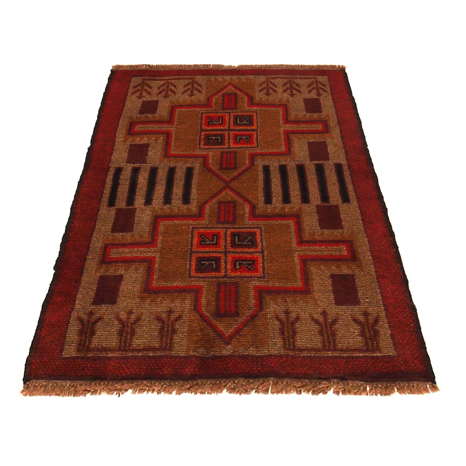 Tribal Baloch Rug 2' 9" x 4' 1" (ft) - No. W35807
