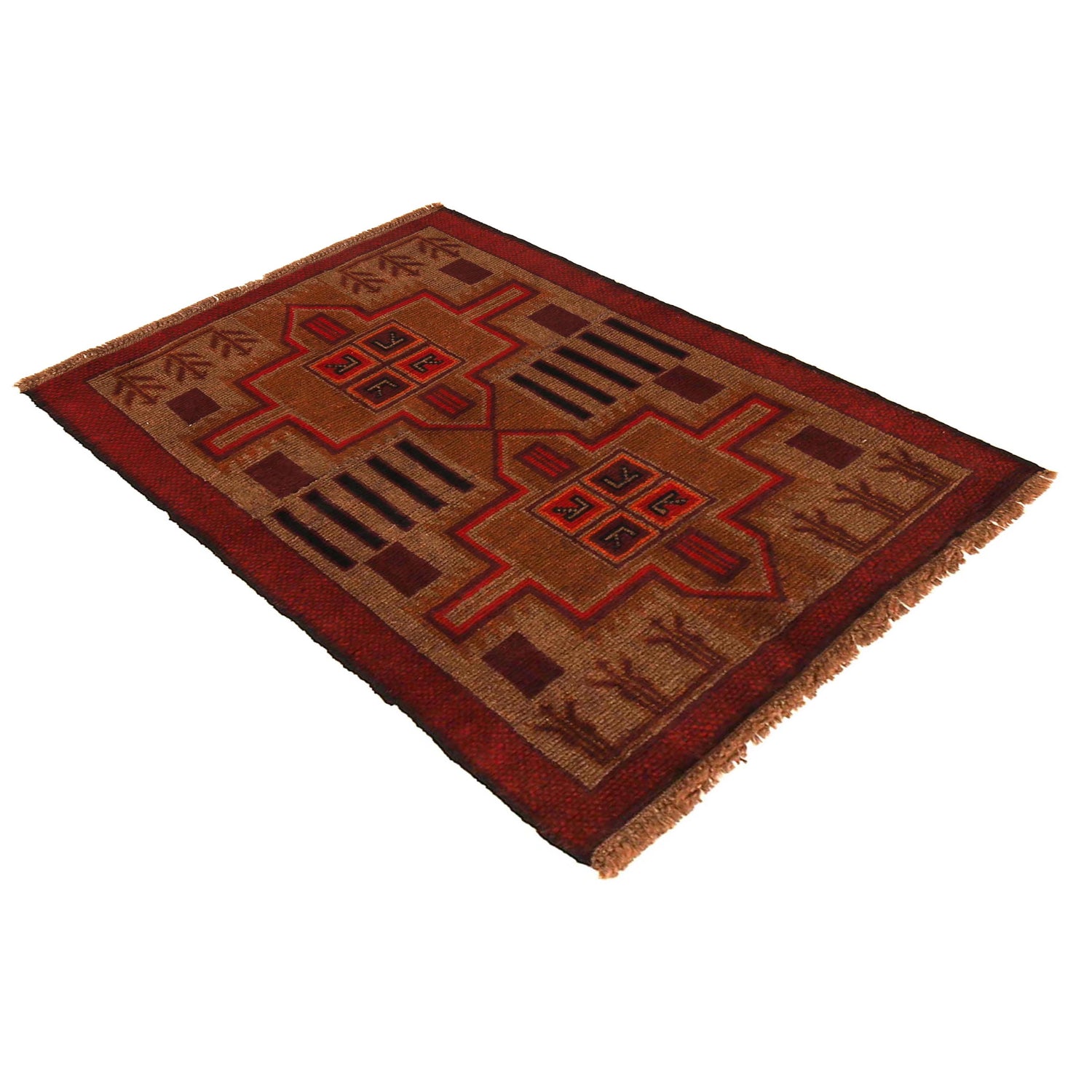 Tribal Baloch Rug 2' 9" x 4' 1" (ft) - No. W35807