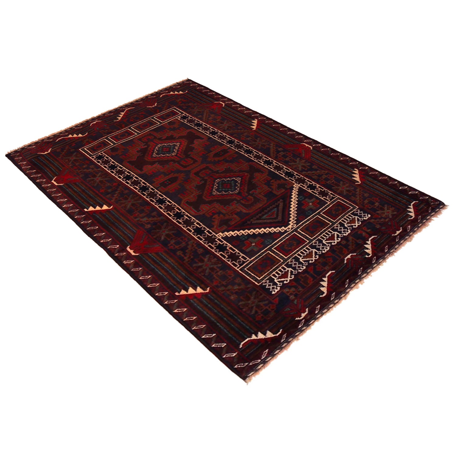 Small Prayer Rug 2' 10" x 4' 11" (ft) - No. W35892