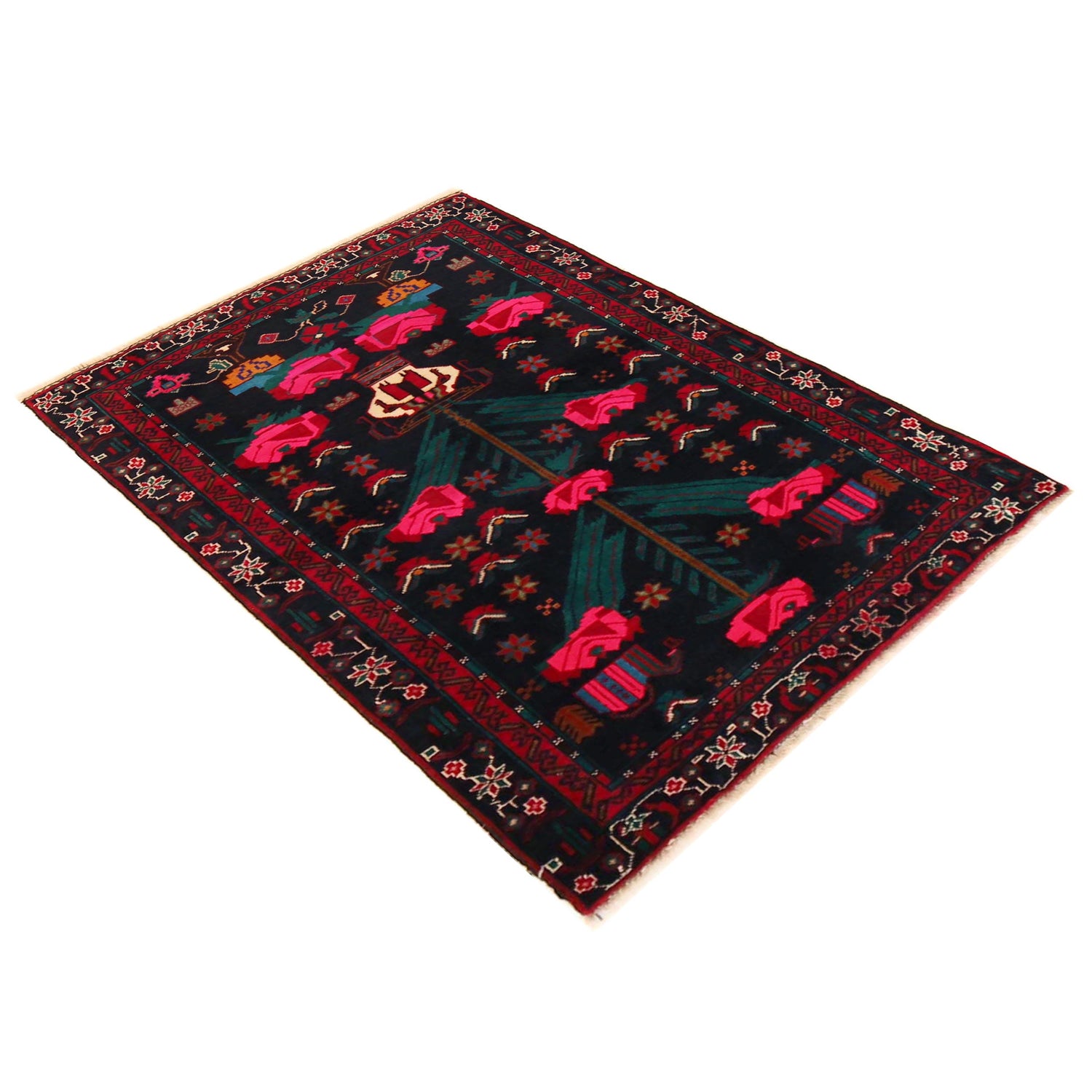 Handmade Balochi Rug 2' 10" x 4' 6" (ft) -No W35895