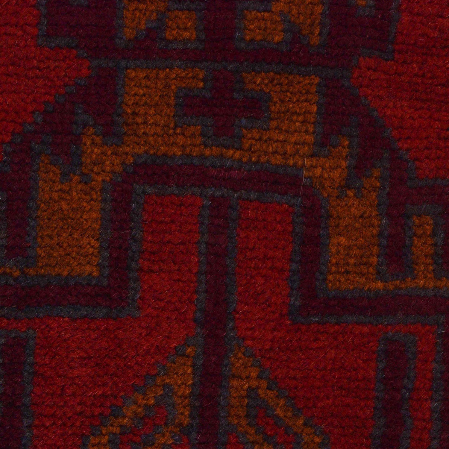 Red Color Baluchi Rug 2' 9" x 4' 5" (ft) - No. W35900