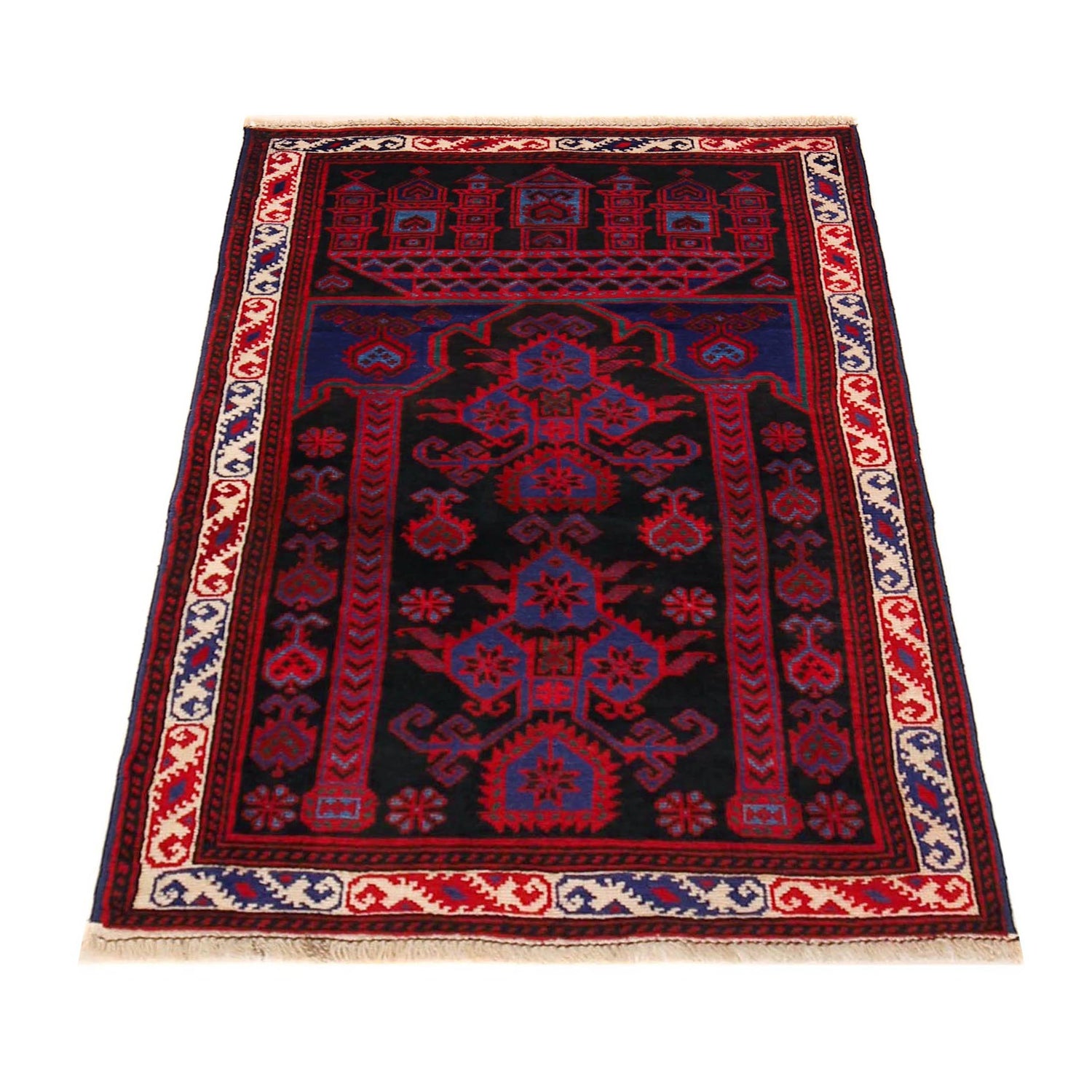 Multi Color Baluchi Rug 2' 6" x 3' 8" (ft) - No. W35907