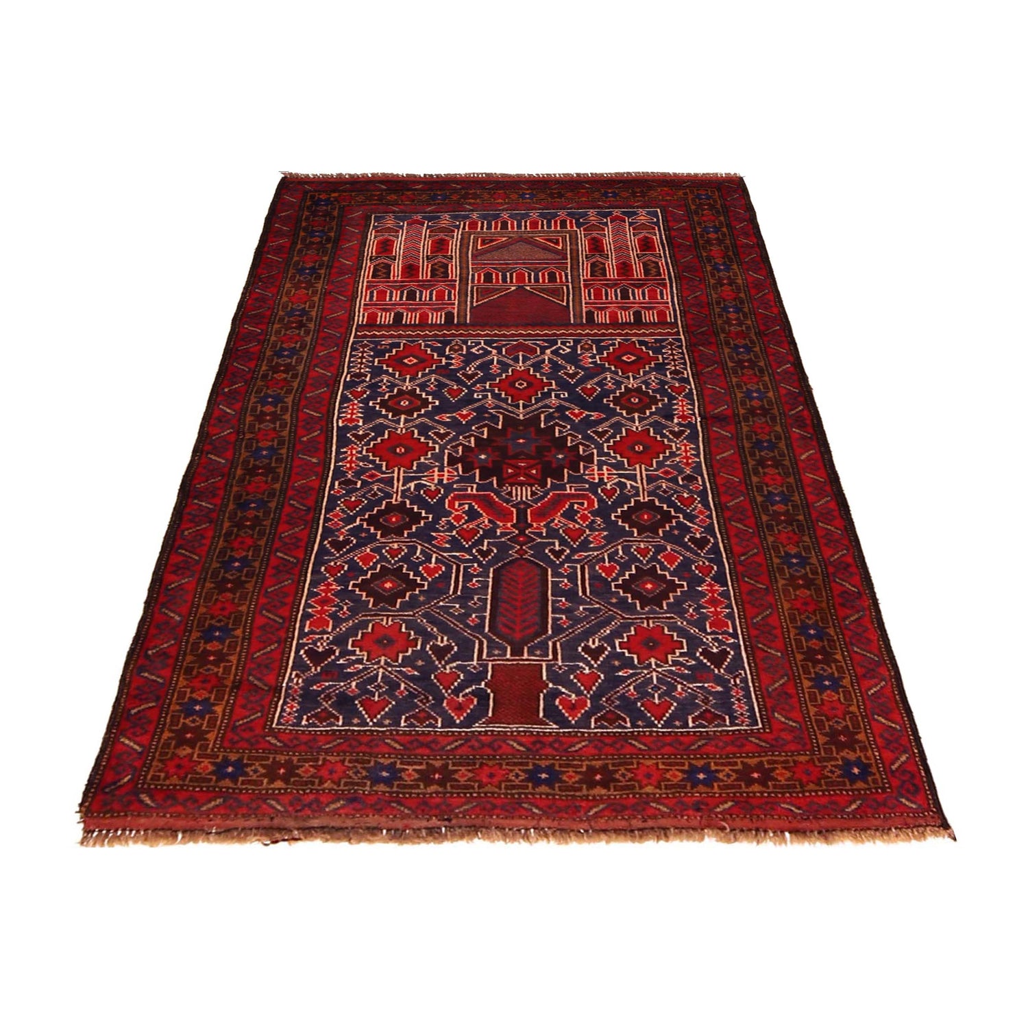Islamic Prayer Rug 2' 11" x 4' 6" (ft) - No. W35909