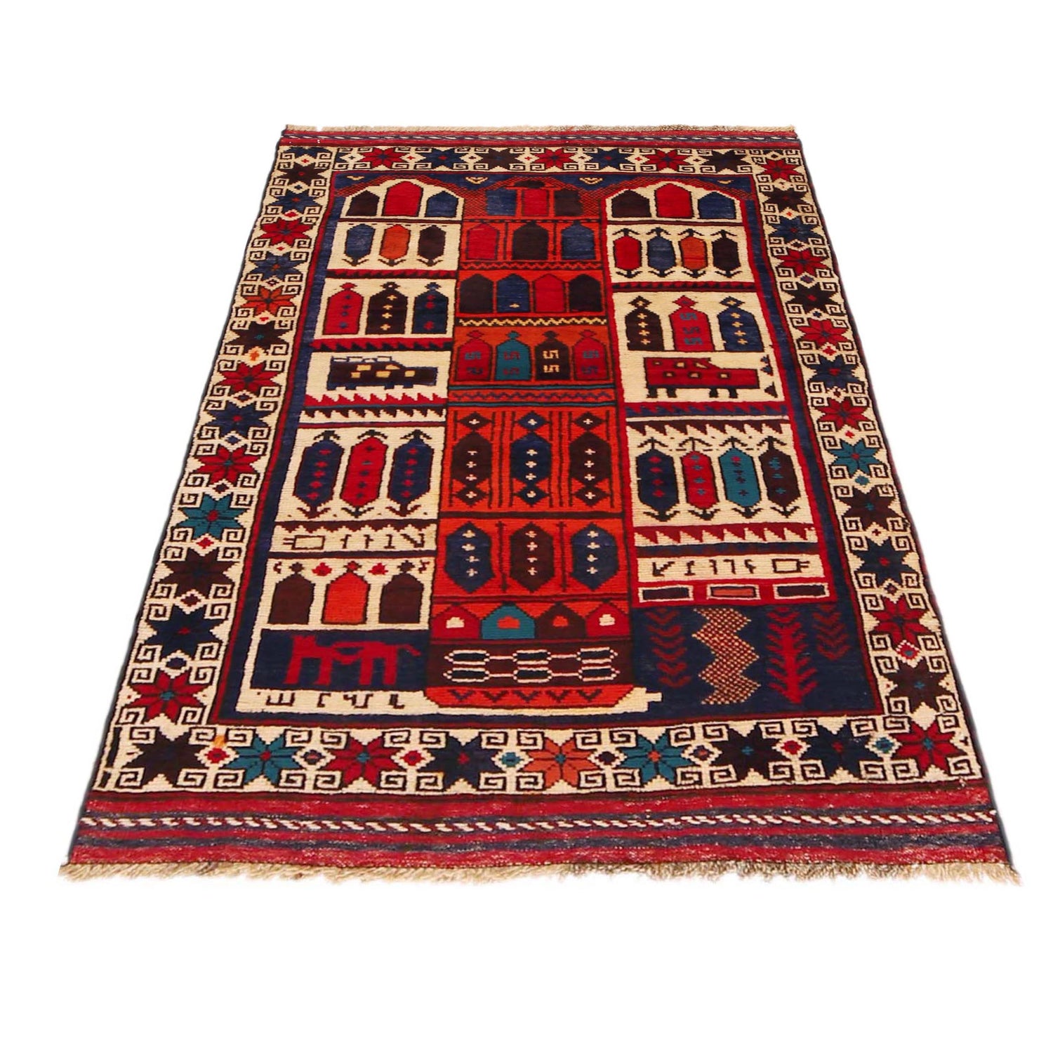 Tribal Baloch Rug 2' 11"x 4' 6" (ft) - No. W35914