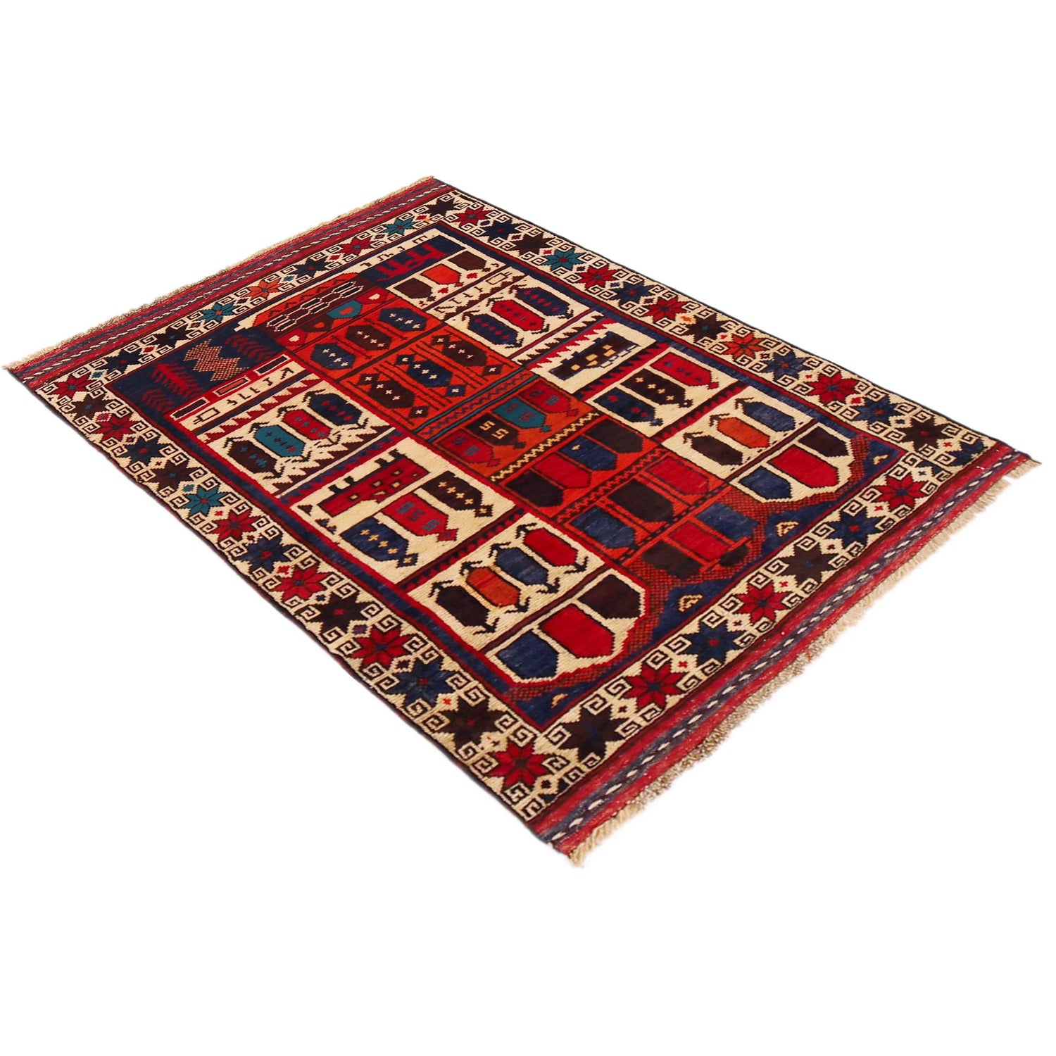 Tribal Baloch Rug 2' 11"x 4' 6" (ft) - No. W35914