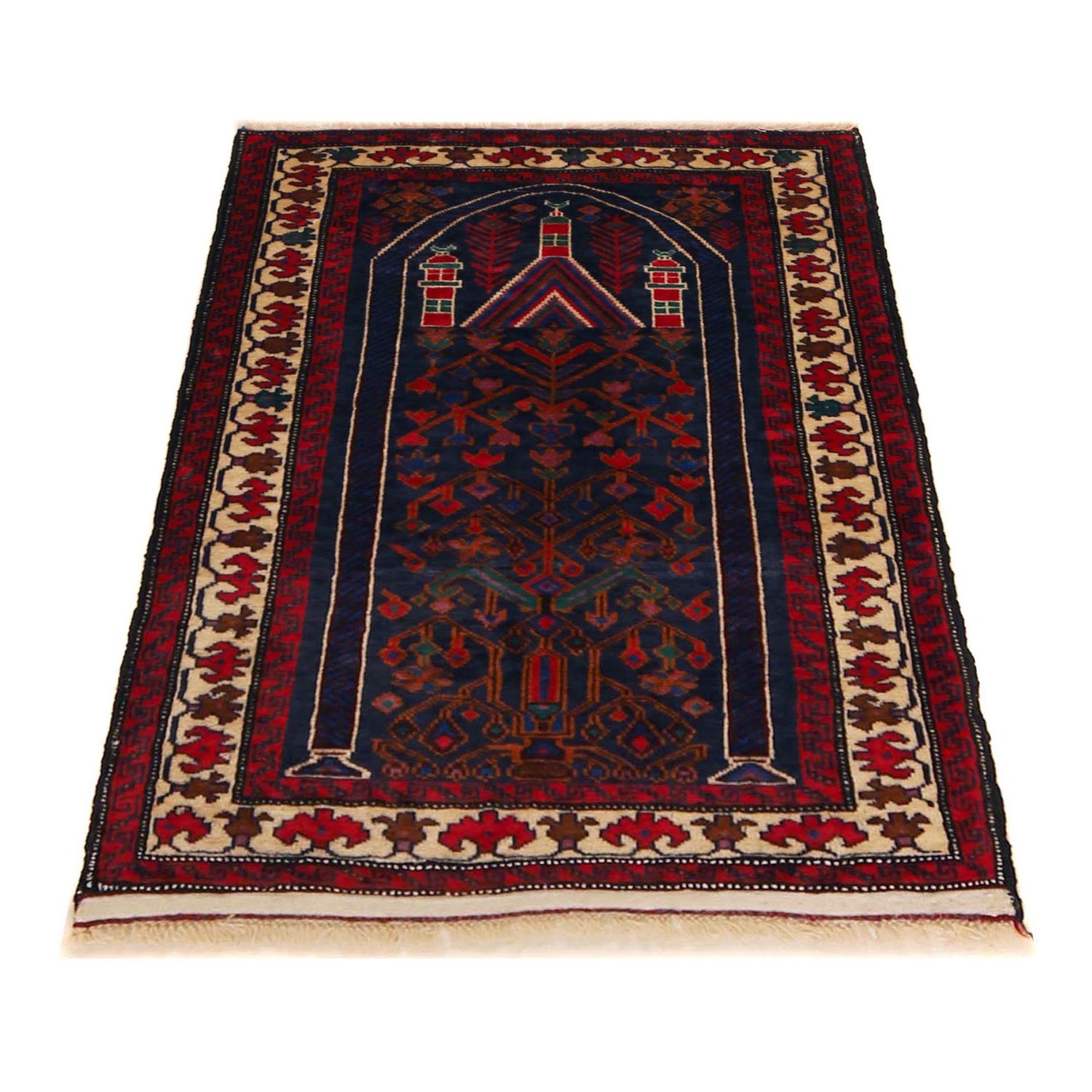 Handmade Balochi Rug 2' 6" x 3' 5" (ft) - No. W35929