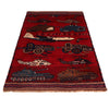 Handmade War Rug 3' 1 x 4' 11 (ft) - No. W35931