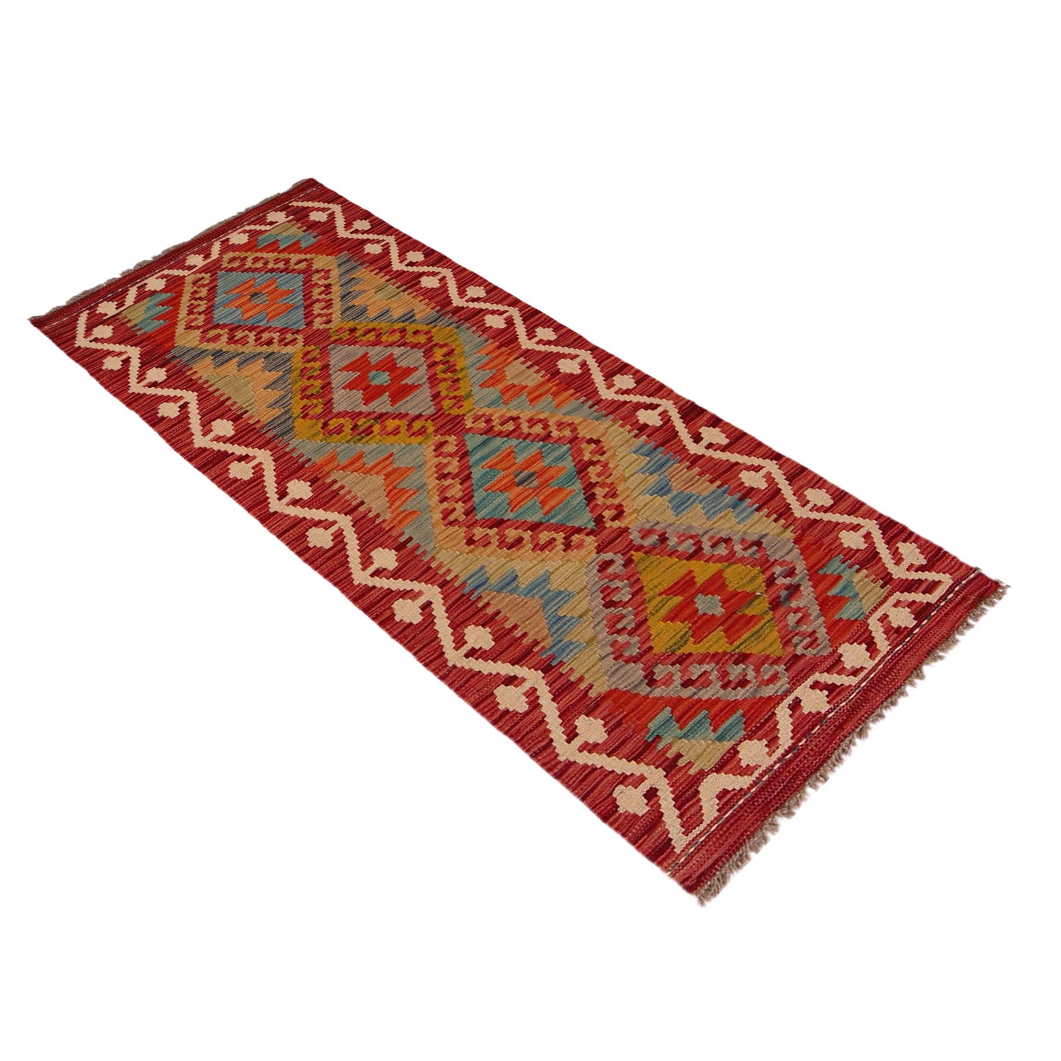 Vegetable Kelim Runner 1' 11" x 5' 3" (ft)- No. W35936