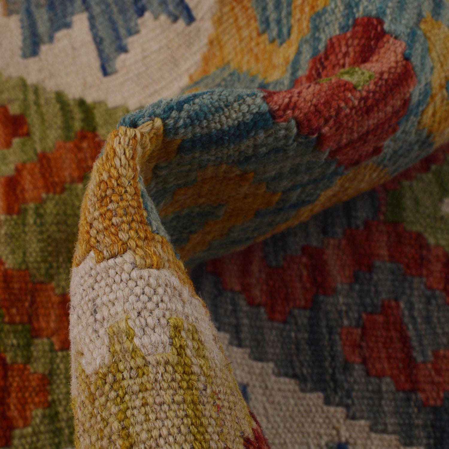 Vegetable Kelim Runner 1' 8" x 4' 11" (ft)- No. W35940