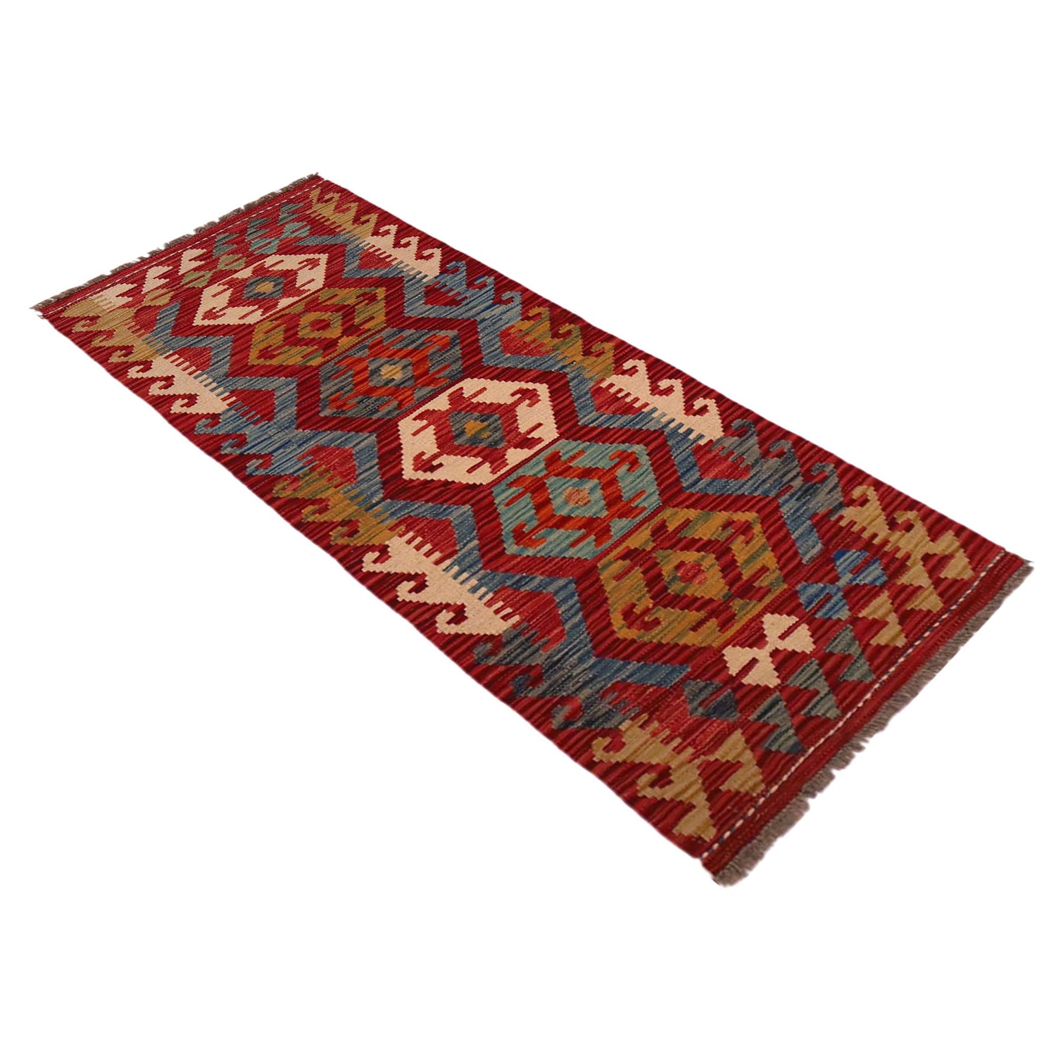 Vegetable Kelim Runner 1' 10" x 4' 11" (ft)- No. W35946