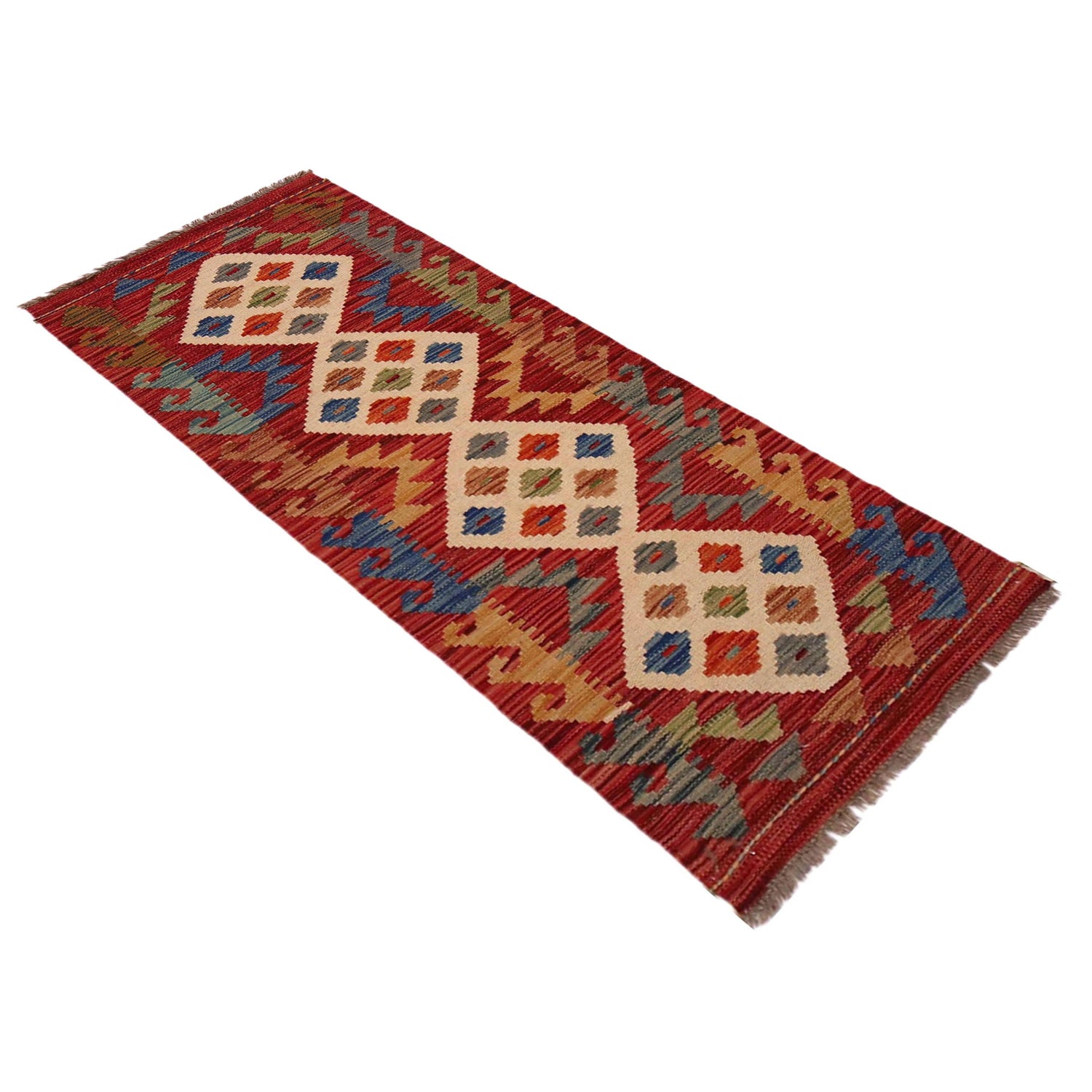 Vegetable Kelim Runner 1' 9" x 4' 10" (ft)- No. W35948