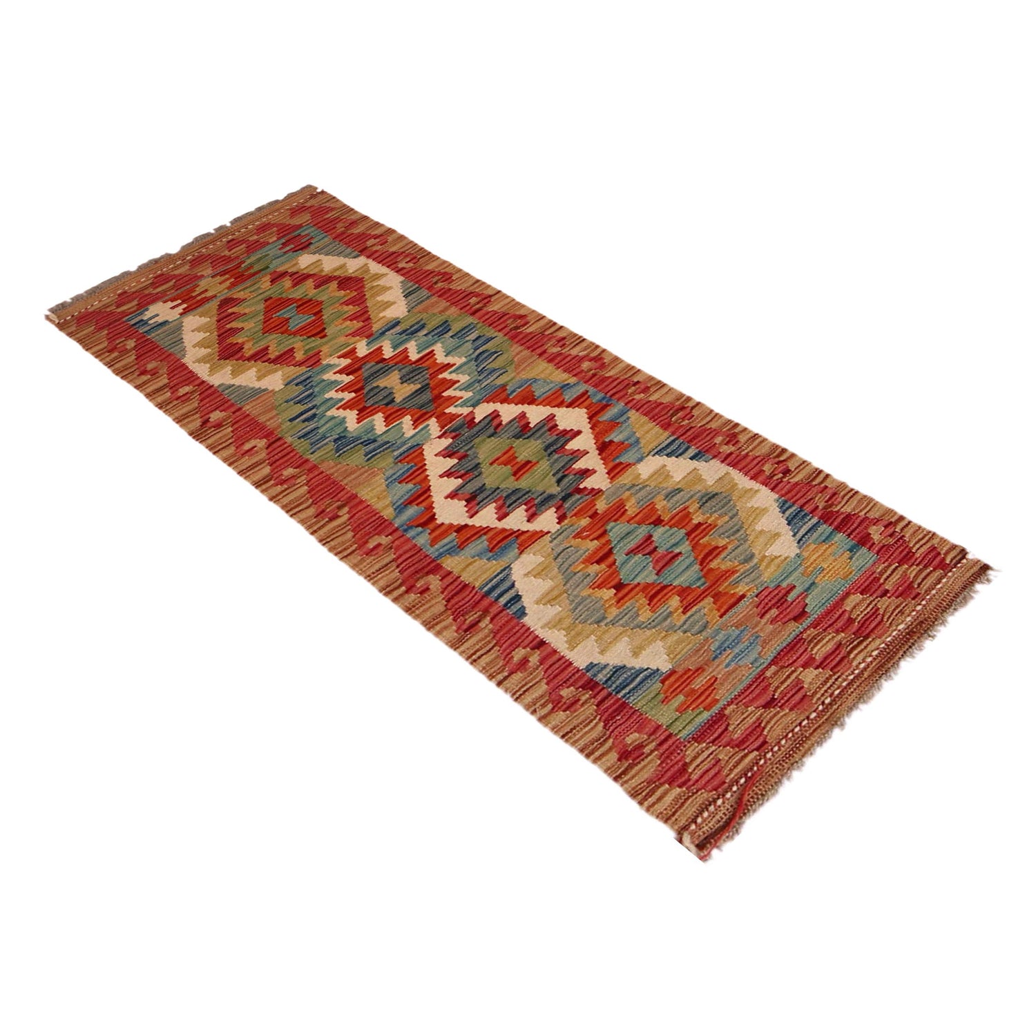 Vegetable Kelim Runner 1' 8" x 4' 8" (ft)- No. W35950