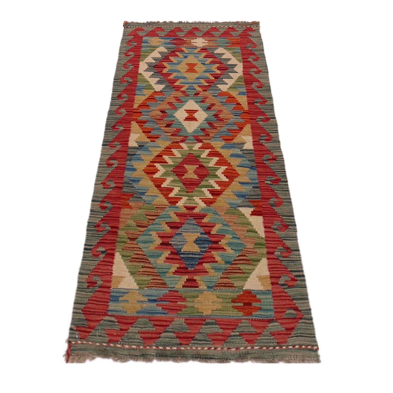 Vegetable Kilim Runner 1' 8" x 4' 8" (ft)- No. W35951